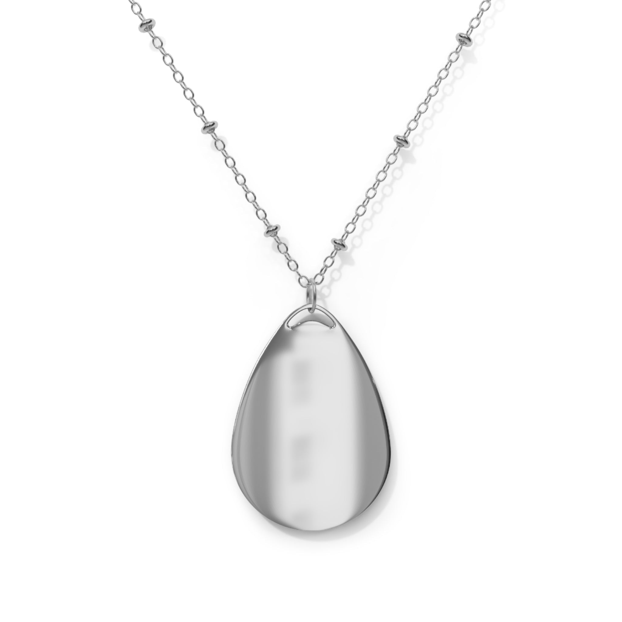 Silver teardrop pendant on delicate chain from Pencil Point Largs Scottish Jewellery Necklace