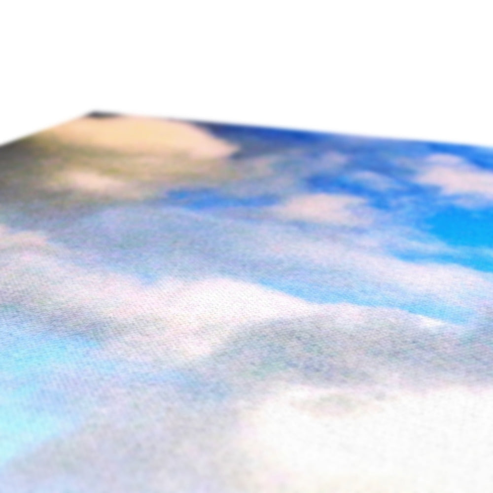 Plockton Canvas Prints blue white cloud patterned textured bath mat