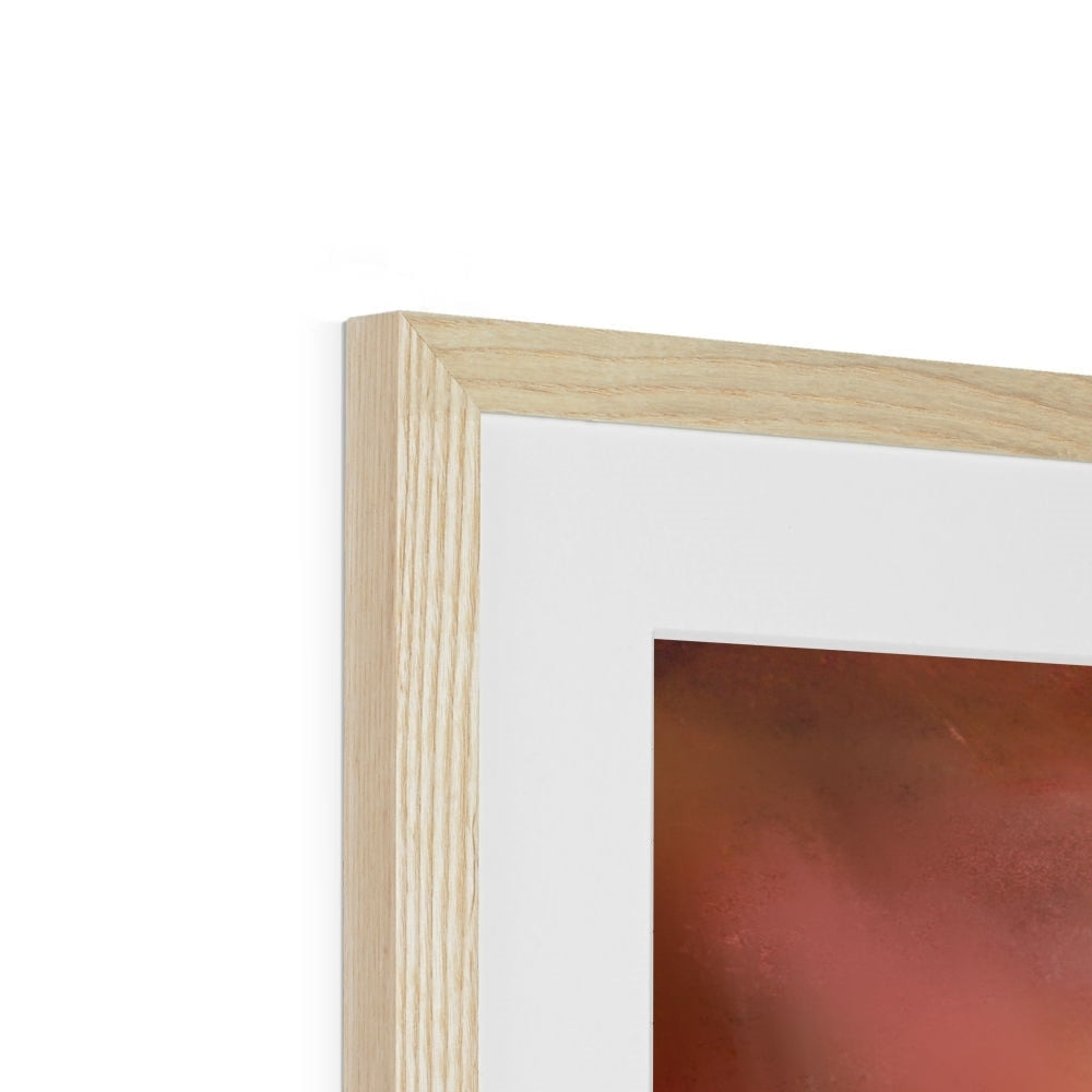 Plockton Sunset Art Print in Wooden Frame with White Mat