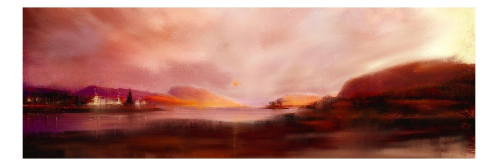 Plockton Sunset | Panoramic Painting & Art Prints