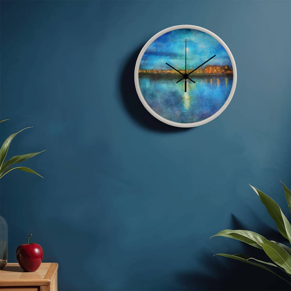 Portobello Moonlight | Wall Art Clock | Scotland