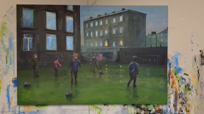 Time A Painting for the SFA Hampden Stadium & Adult Voices Historic Iconic Art Gallery Scotland Worldwide Shipping