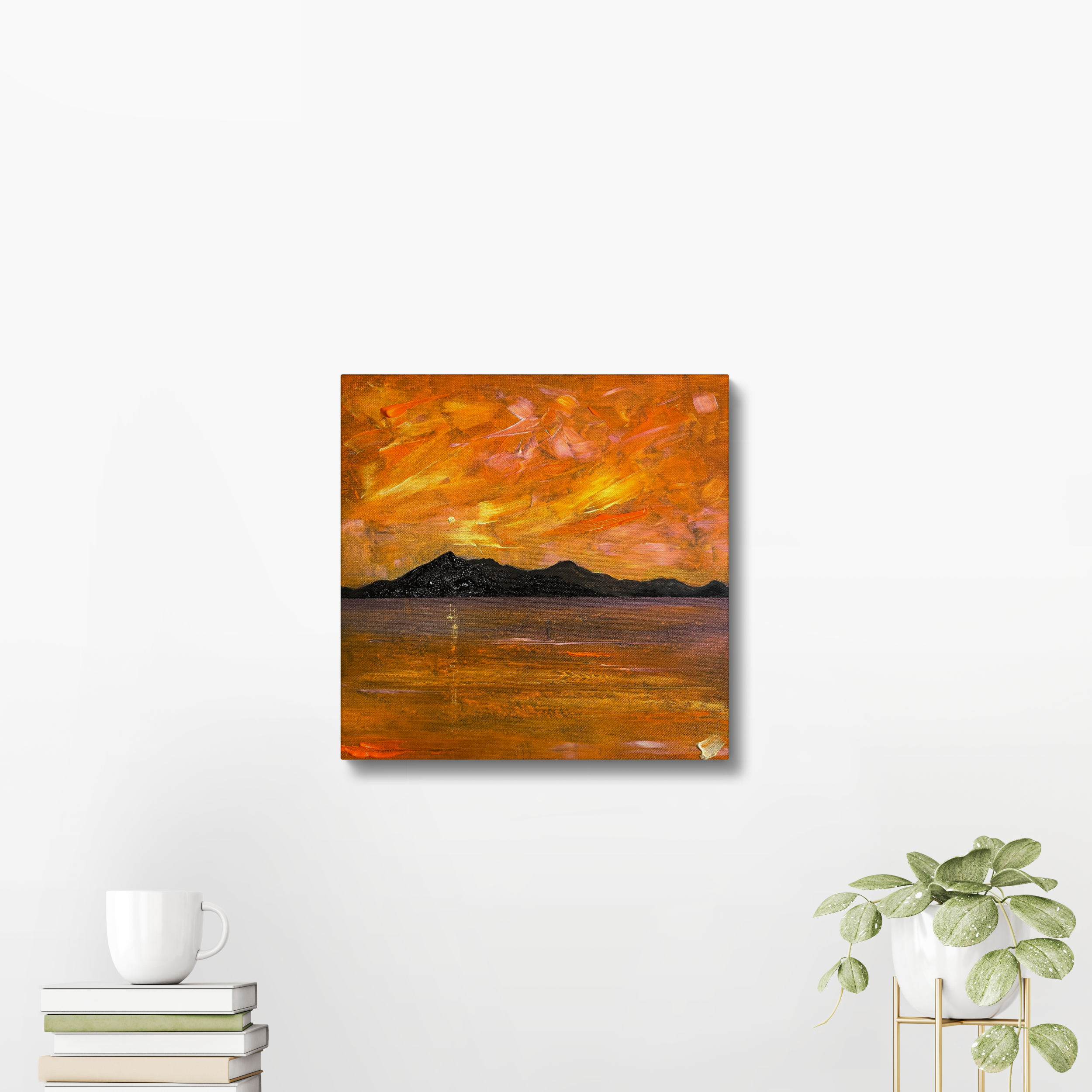 Last Of The Summer Dusk Arran Original Landscape Painting