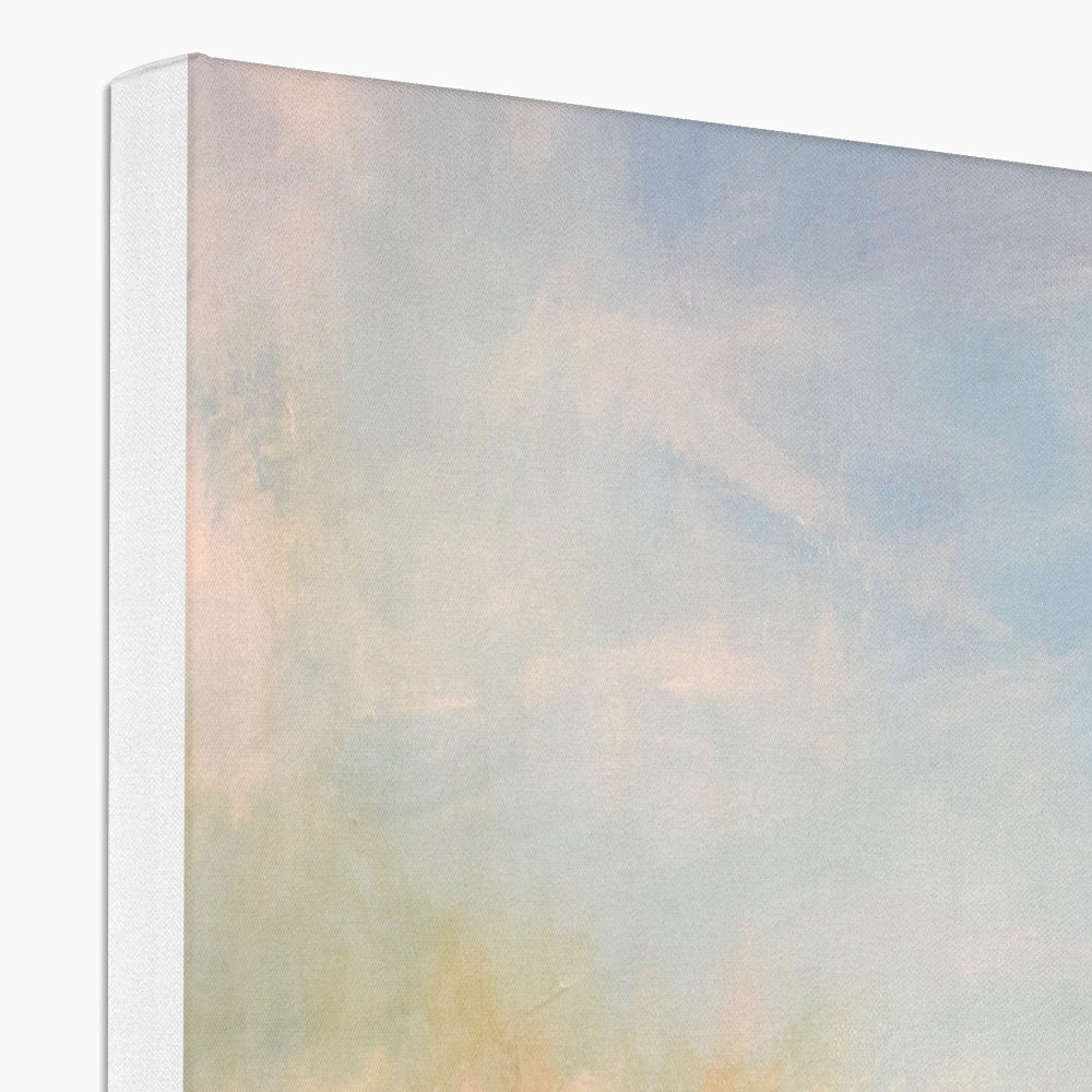 Pastel abstract canvas wall art in blue, green, pink for Renaissance Golf Club