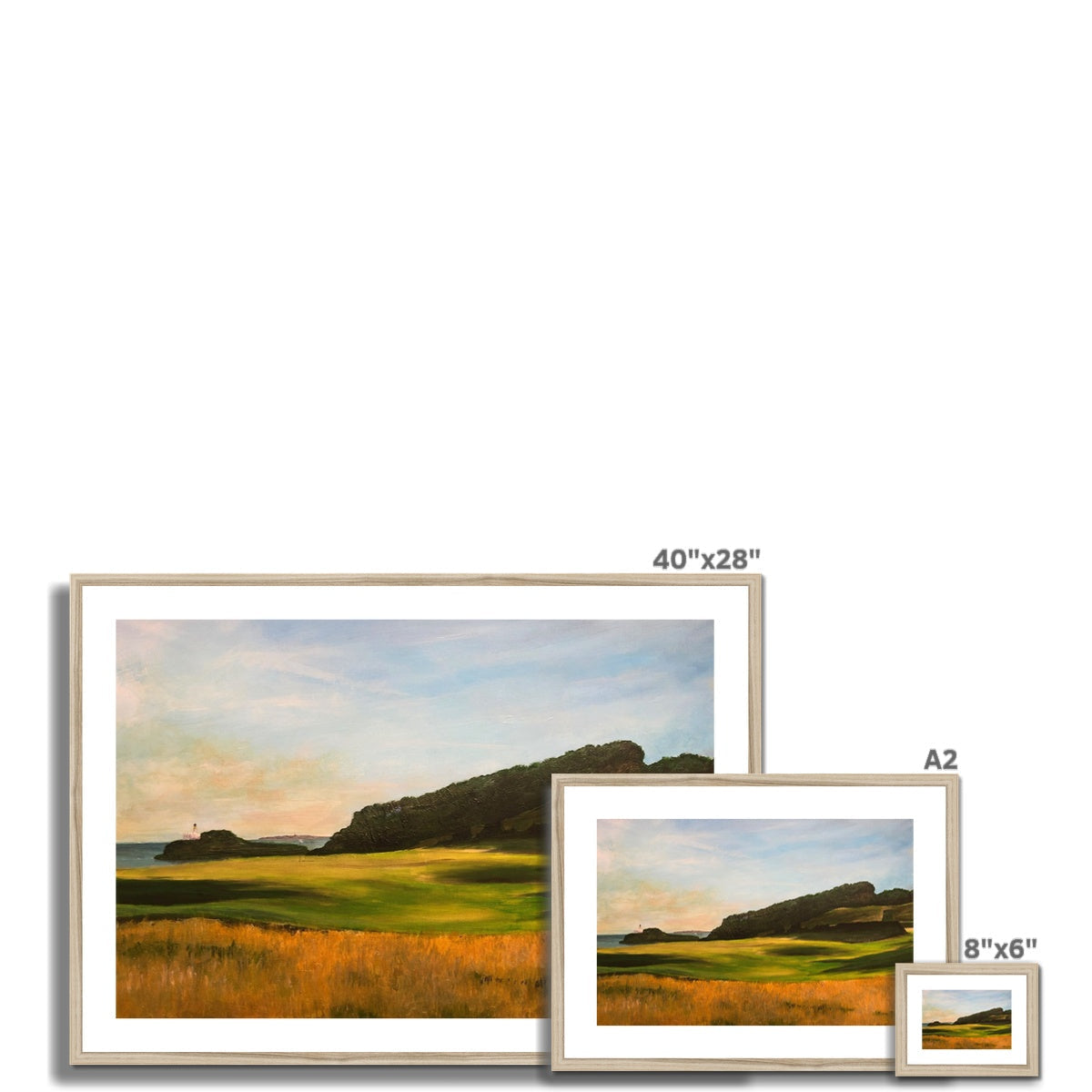 40x28 Framed Renaissance Golf Club Landscape Painting