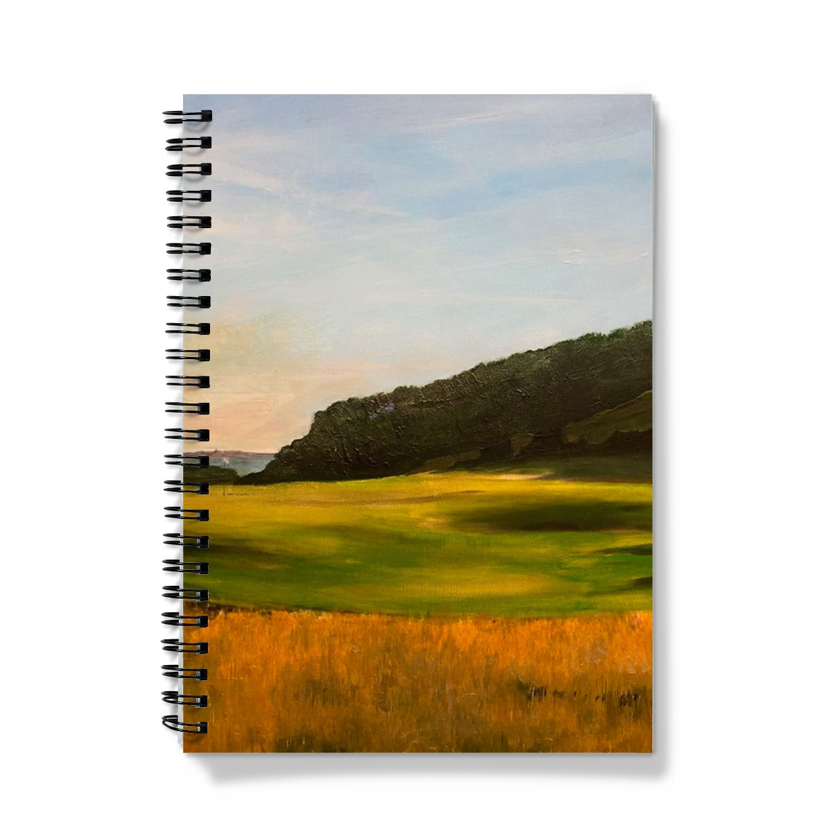 Renaissance Golf Club notebook with painted landscape cover