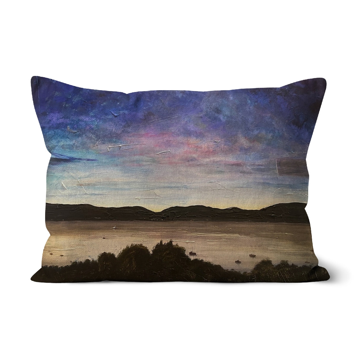 River Clyde Twilight Art Gifts Cushion
