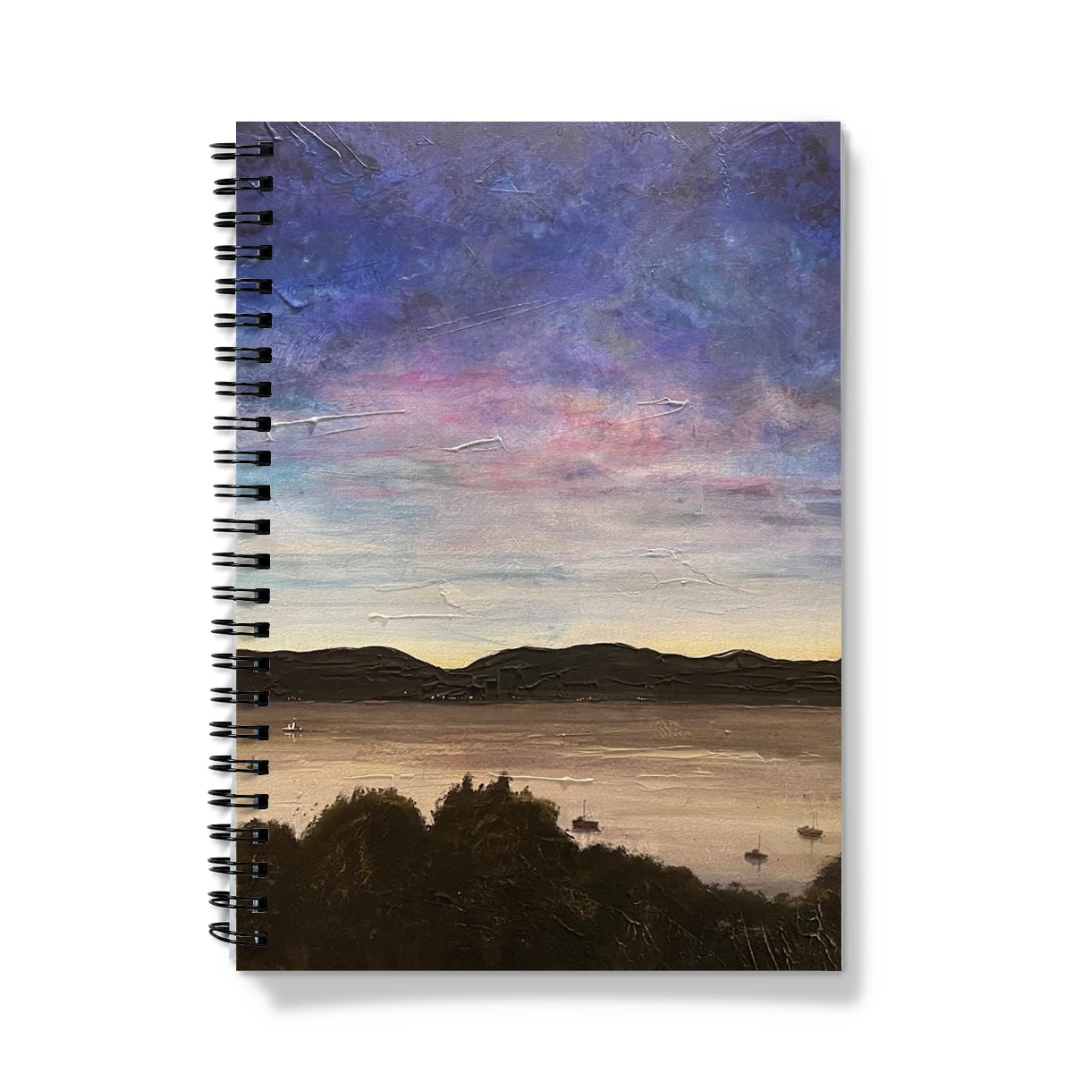 River Clyde Twilight Art Gifts Notebook