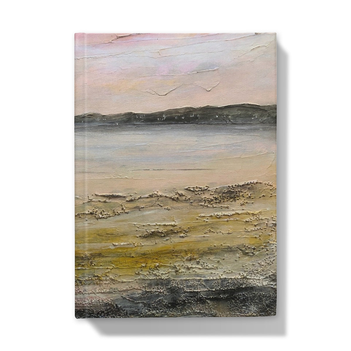 Canvas beach scene wall art in Sandgreen Hardback Journal