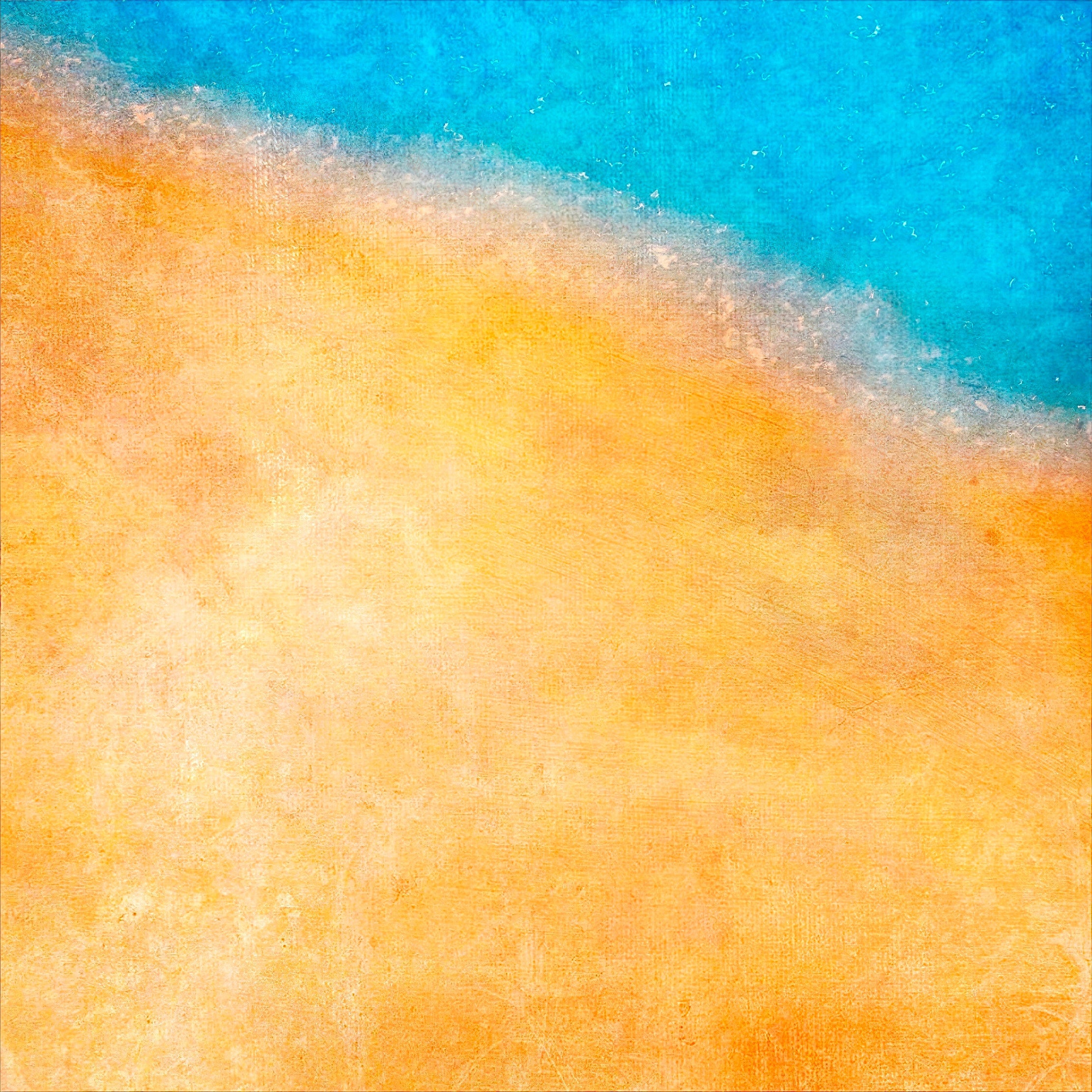 Abstract beach scene painting featured in The Shoreline Abstract Original Painting product