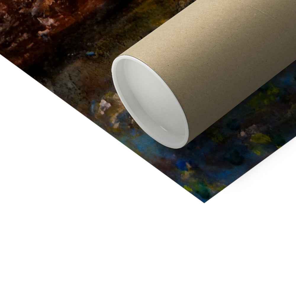 Skye Fairy Pools artist proof print with beige cardboard tube