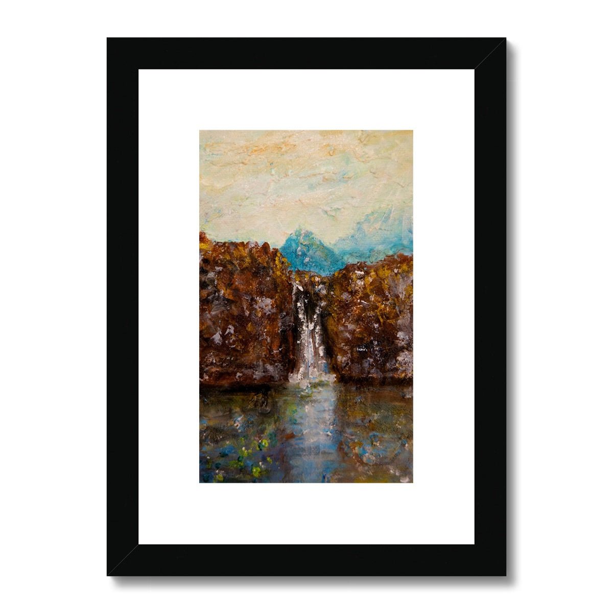 Skye Fairy Pools Painting | Framed & Mounted Prints From Scotland