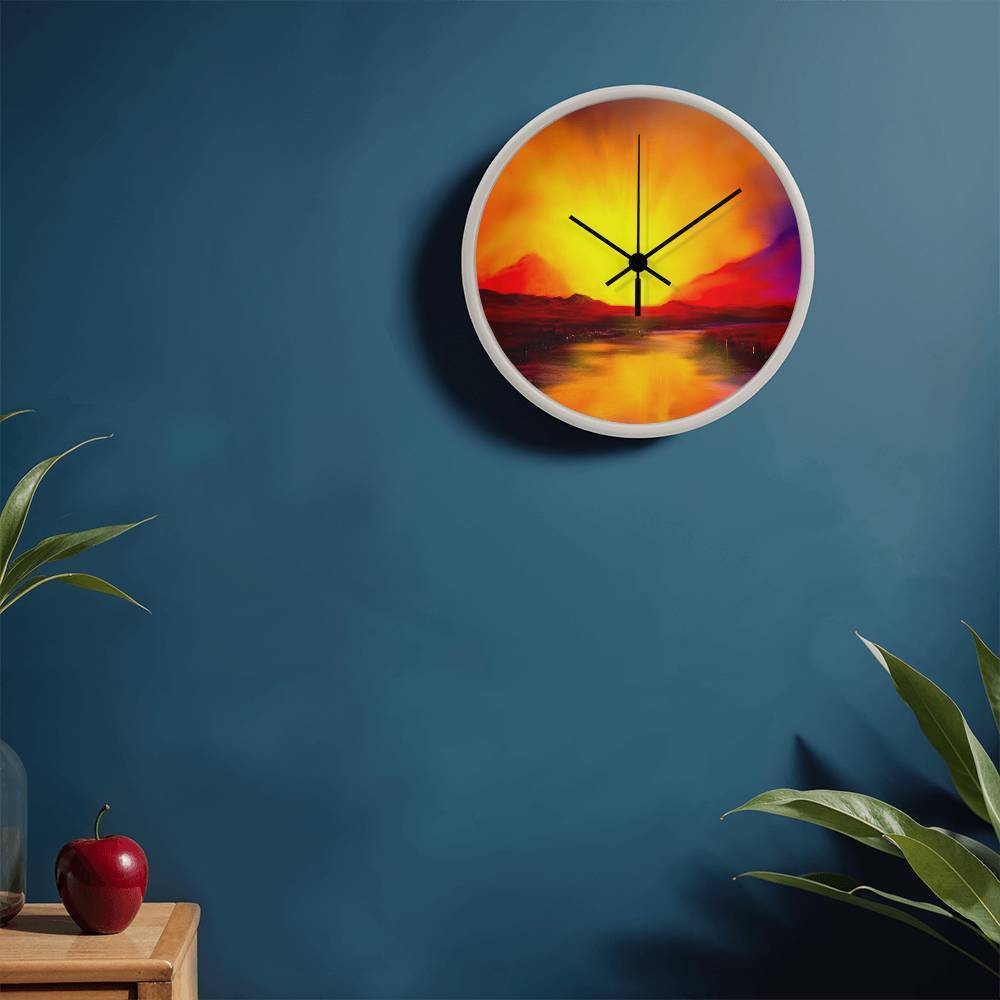 Skye Sunset | Wall Art Clock | Scotland