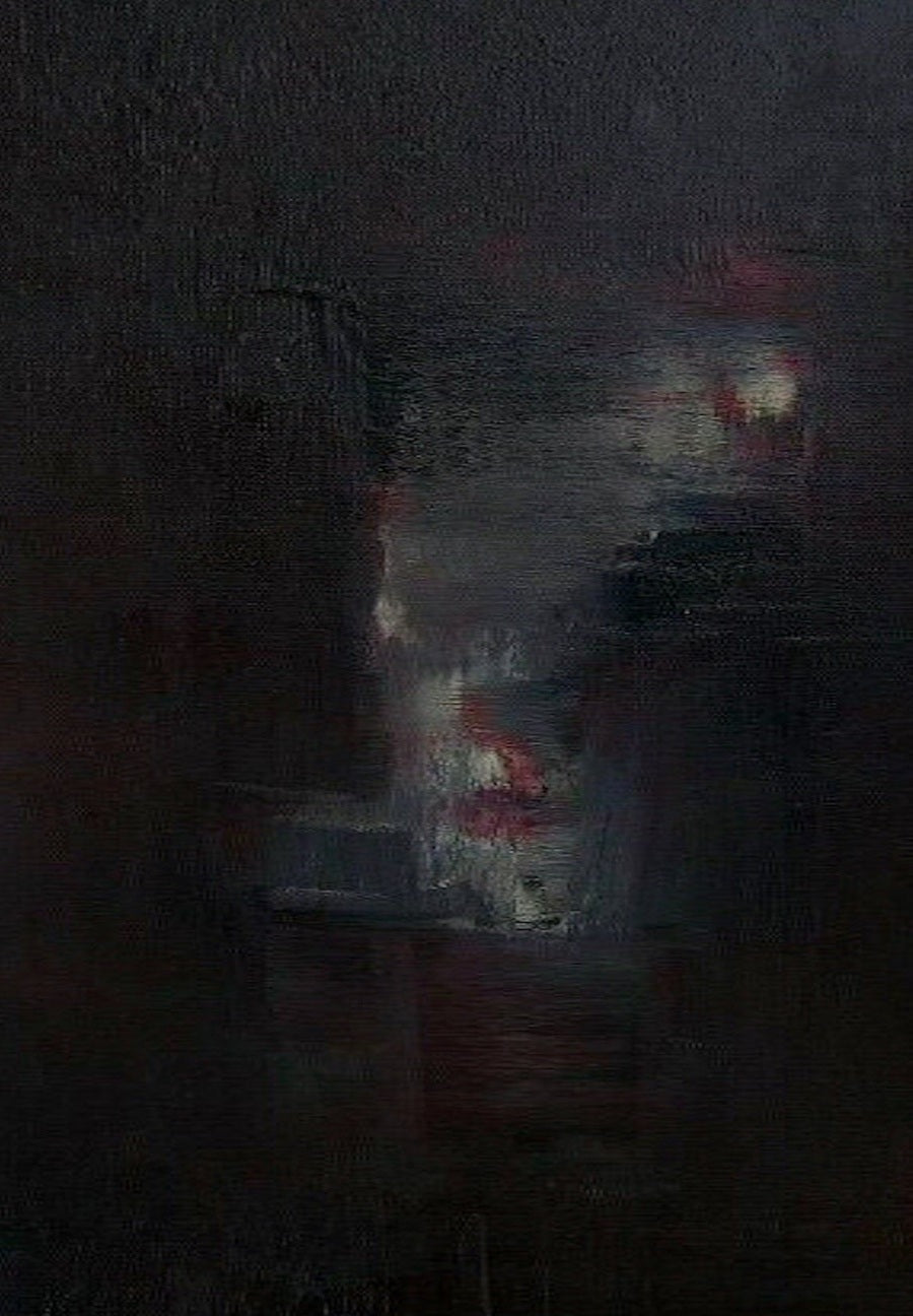 Abstract dark painting from Sleepless i Abstract Original Painting collection