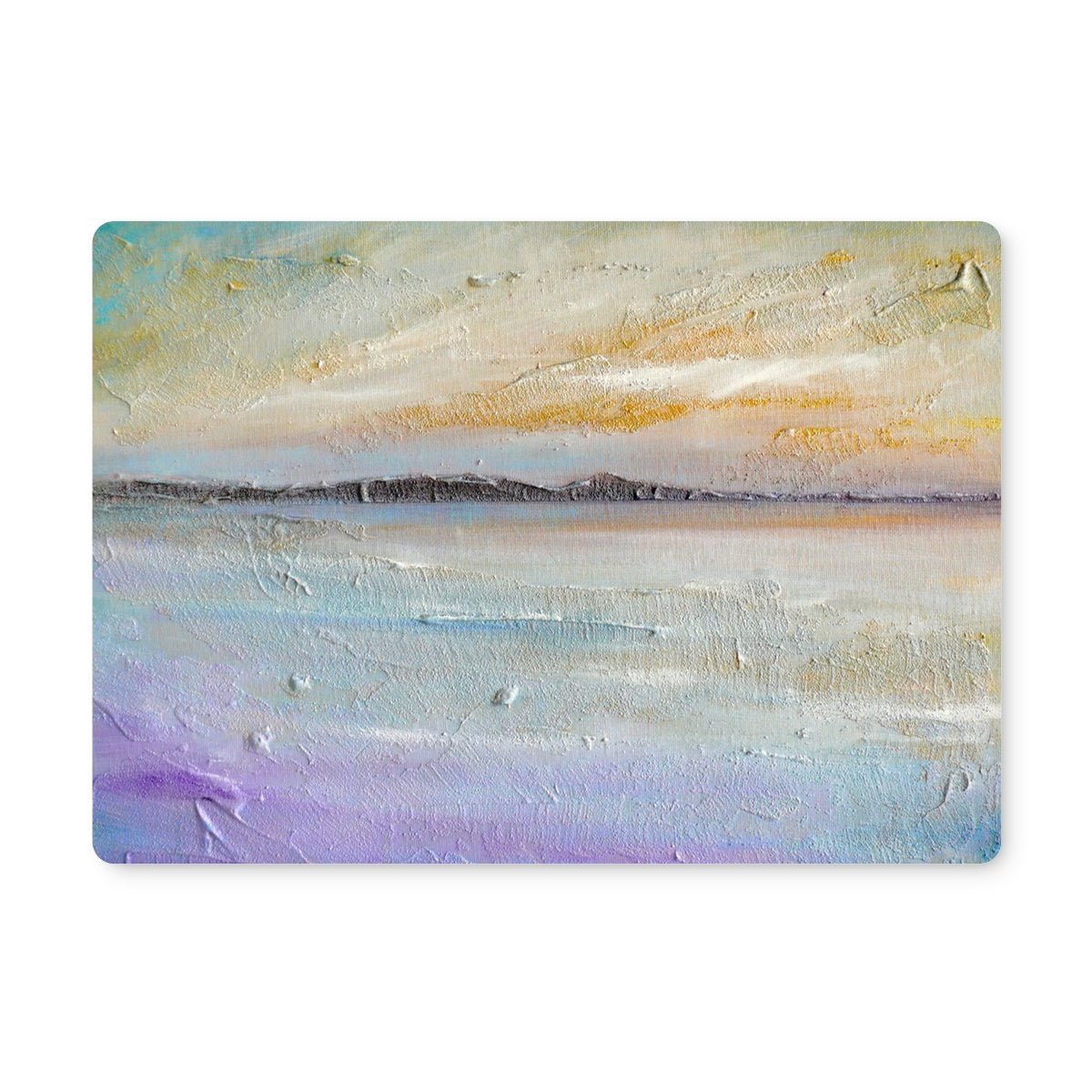 Sollas Beach North Uist Art Gifts Placemat-Placemats-Hebridean Islands Art Gallery-2 Placemats-Paintings, Prints, Homeware, Art Gifts From Scotland By Scottish Artist Kevin Hunter