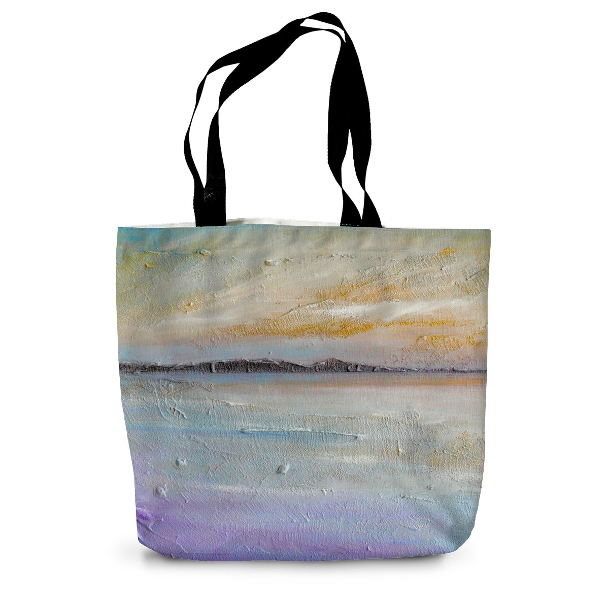Sollas Beach South Uist Art Gifts Canvas Tote Bag-Bags-Hebridean Islands Art Gallery-14"x18.5"-Paintings, Prints, Homeware, Art Gifts From Scotland By Scottish Artist Kevin Hunter