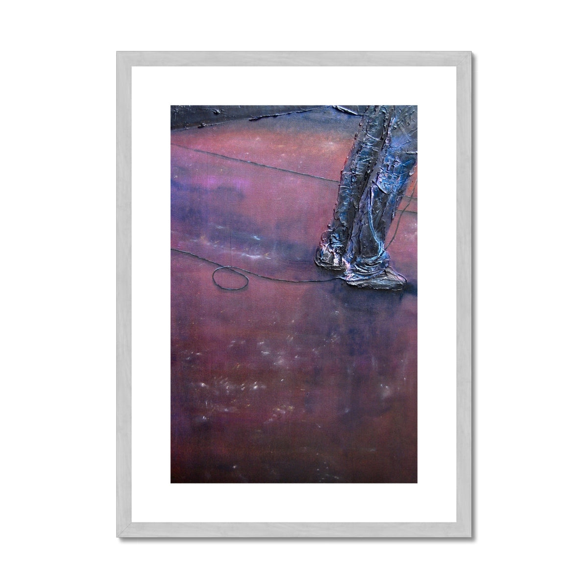Soundcheck Glasgow Barrowlands Painting | Antique Framed & Mounted Prints From Scotland-Antique Framed & Mounted Prints-Edinburgh & Glasgow Art Gallery-A2 Portrait-Silver Frame-Paintings, Prints, Homeware, Art Gifts From Scotland By Scottish Artist Kevin Hunter