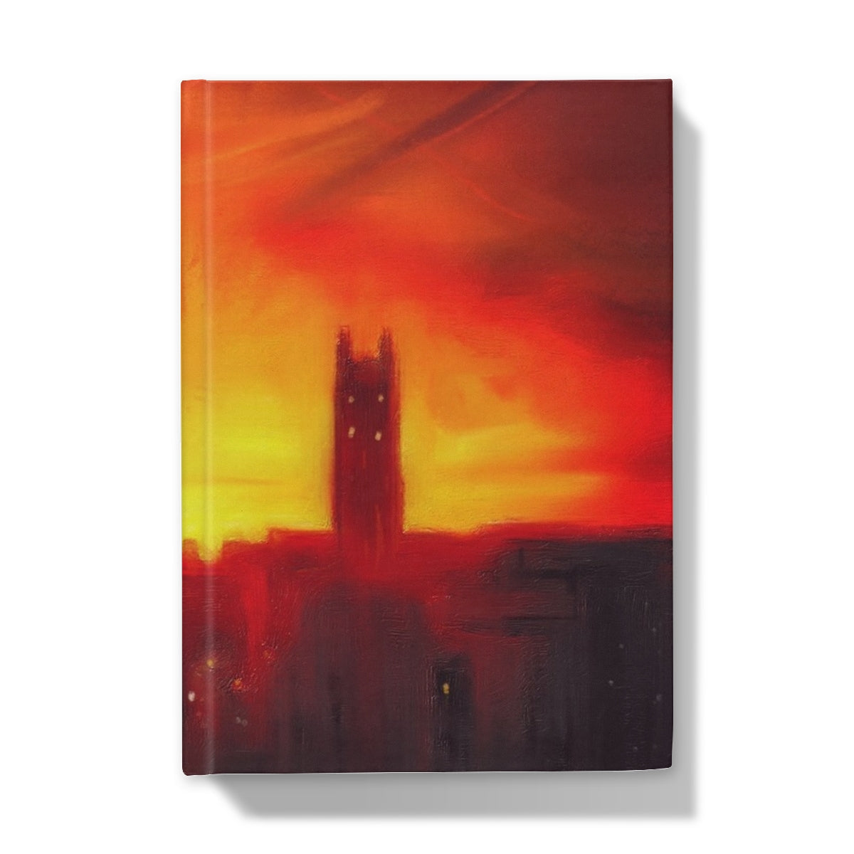St Stephen’s Church sunset hardcover notebook with orange hues