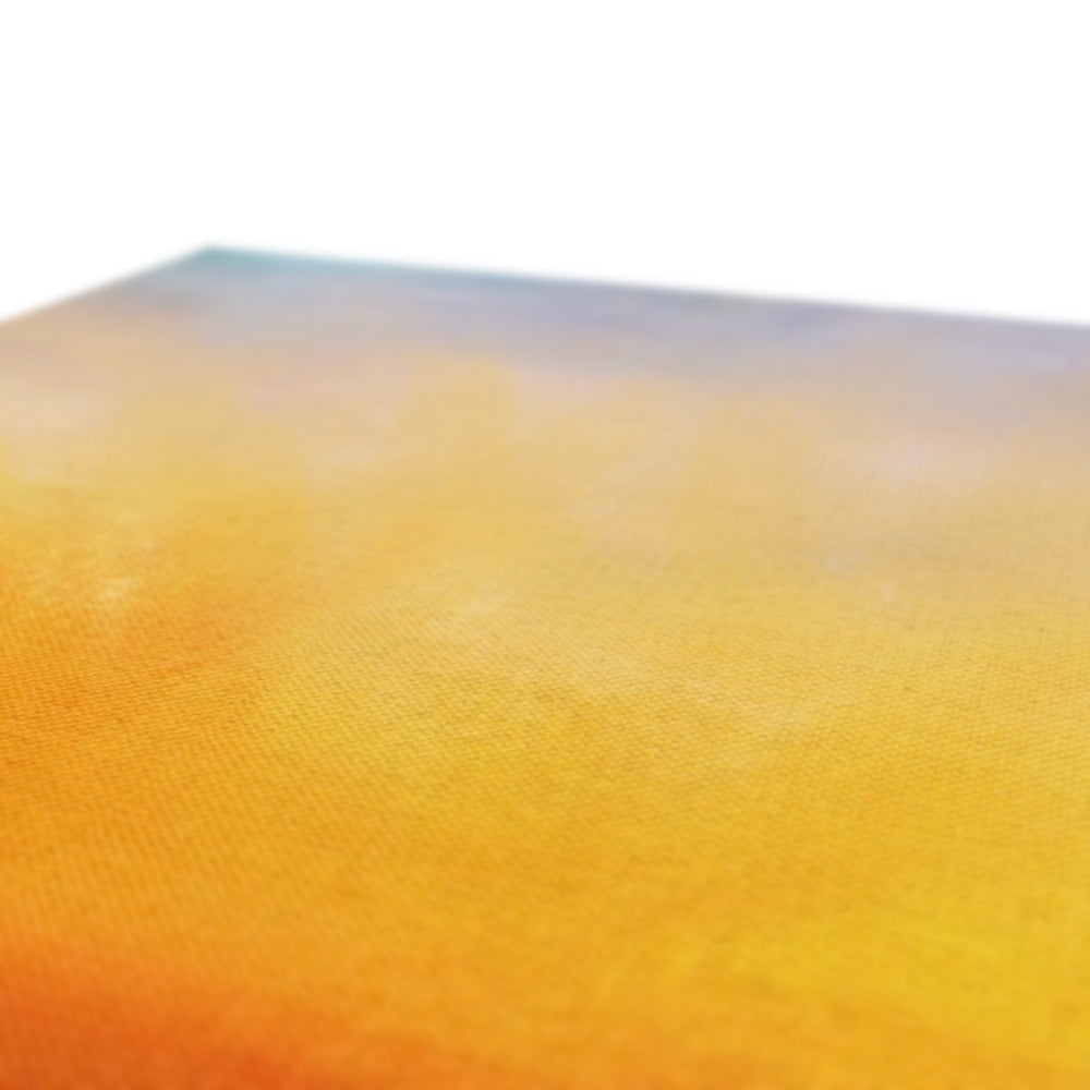 Stac Pollaidh Dusk Canvas with orange-yellow gradient to blue