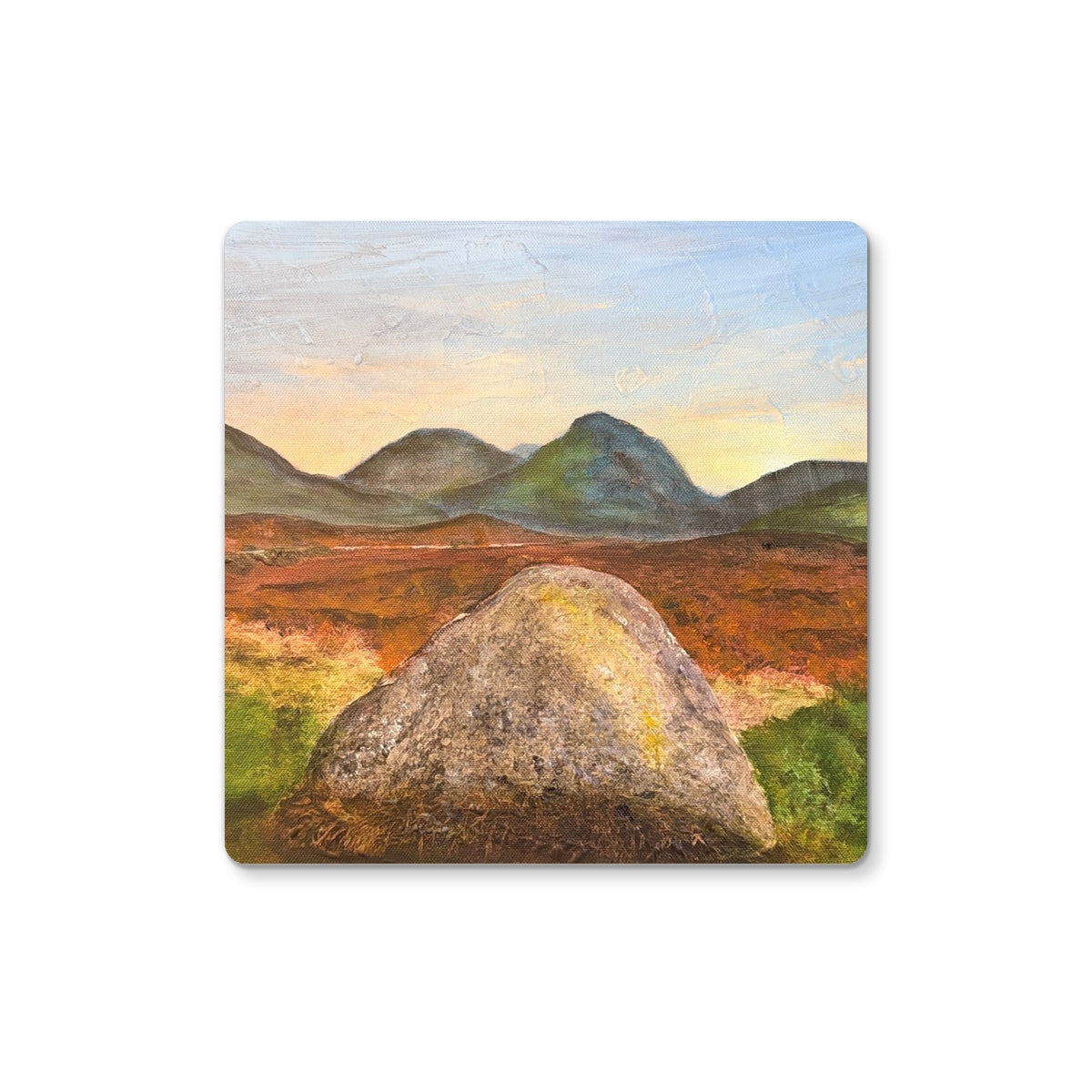 Standing Still In Glencoe Coaster - Art Gallery Scotland - Free Shipping Worldwide