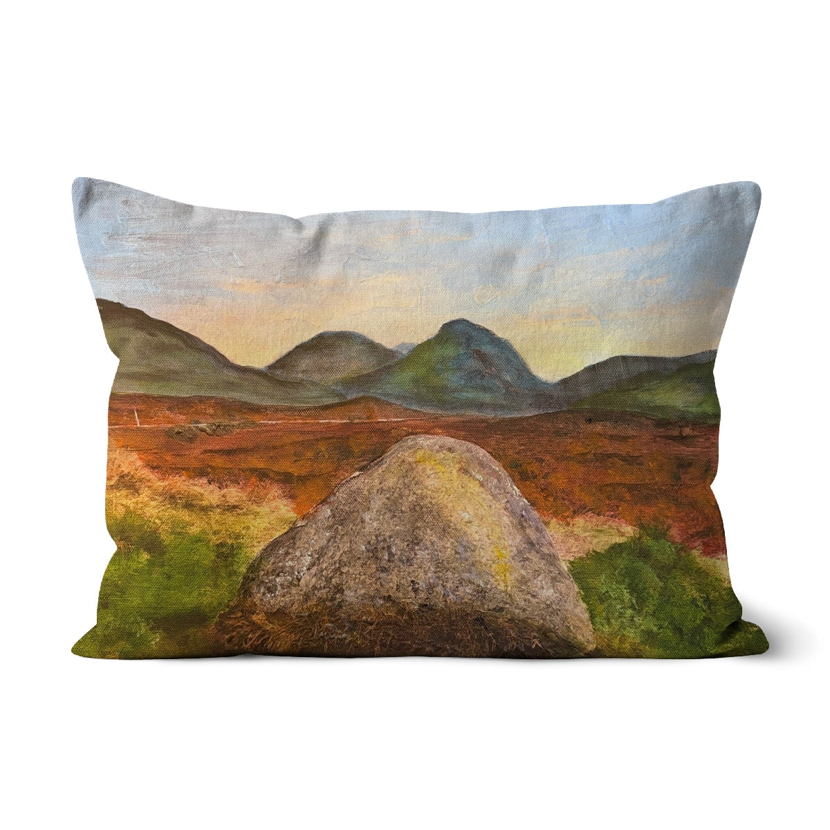 Standing Still In Glencoe Cushion - Art Gallery Scotland - Free Shipping Worldwide