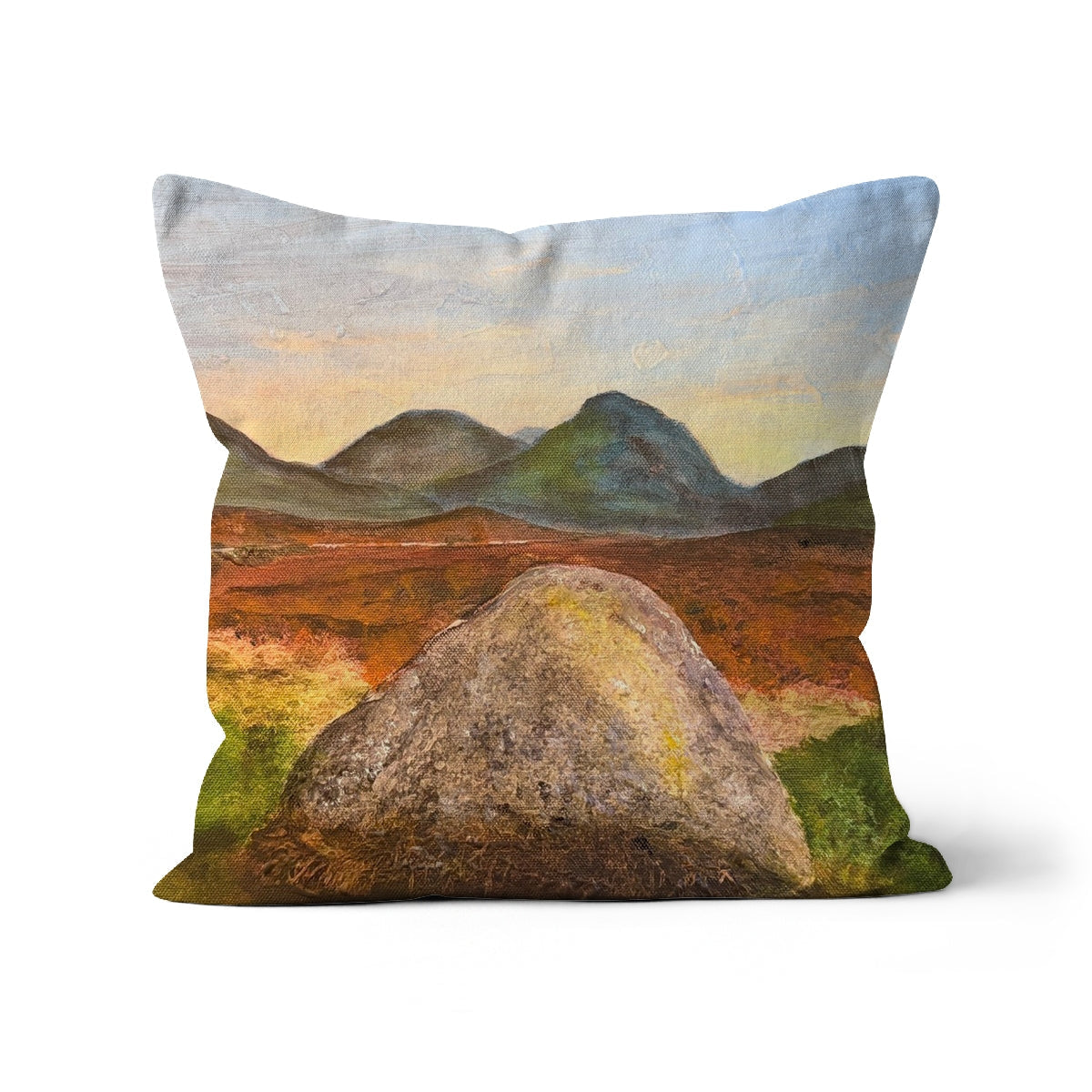 Standing Still In Glencoe Cushion - Art Gallery Scotland - Free Shipping Worldwide