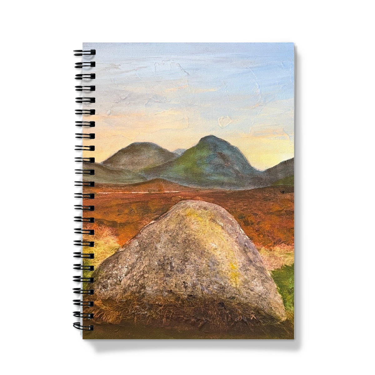 Standing Still In Glencoe Notebook - Art Gallery Scotland - Free Shipping Worldwide