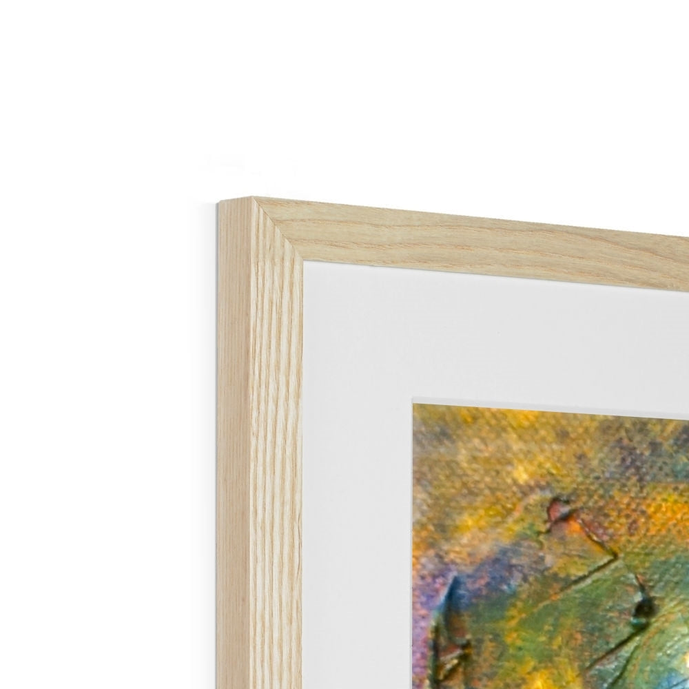 Stenness Moonlight Art Print in Light Oak Frame with White Mat