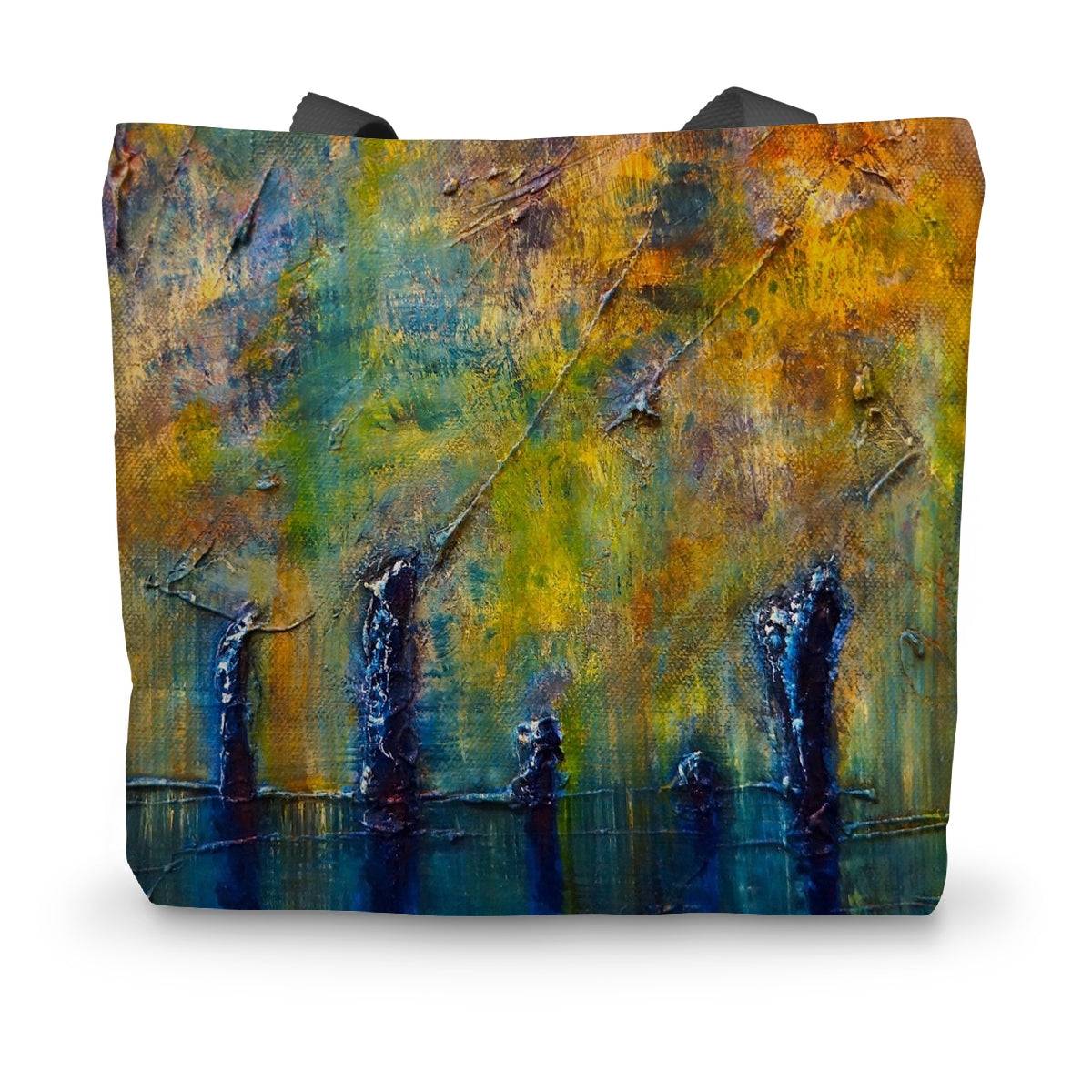 Stenness Moonlight Orkney Art Gifts Canvas Tote Bag-Bags-Orkney Art Gallery-14"x18.5"-Paintings, Prints, Homeware, Art Gifts From Scotland By Scottish Artist Kevin Hunter