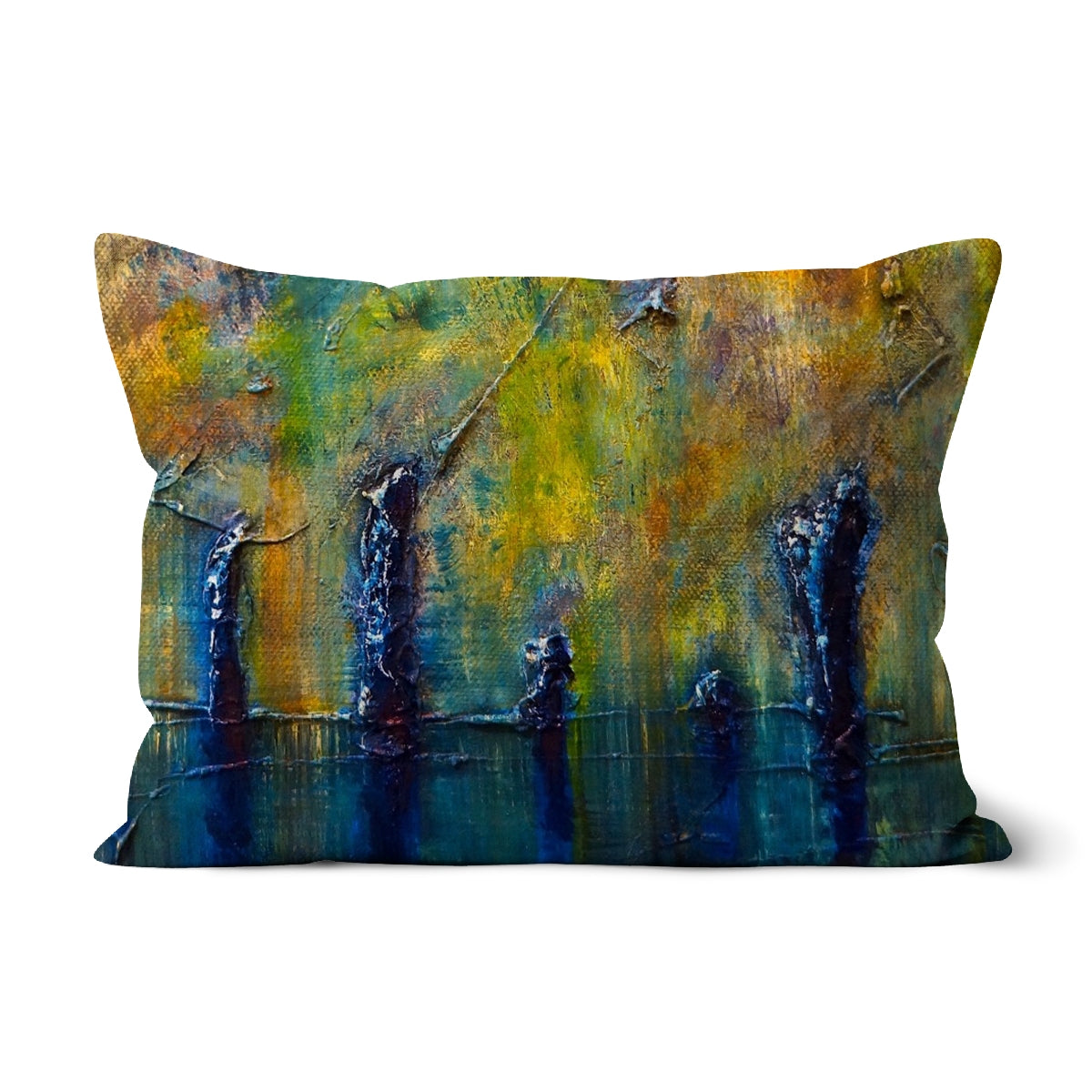 Stenness Moonlight Orkney Art Gifts Cushion-Cushions-Orkney Art Gallery-Linen-19"x13"-Paintings, Prints, Homeware, Art Gifts From Scotland By Scottish Artist Kevin Hunter