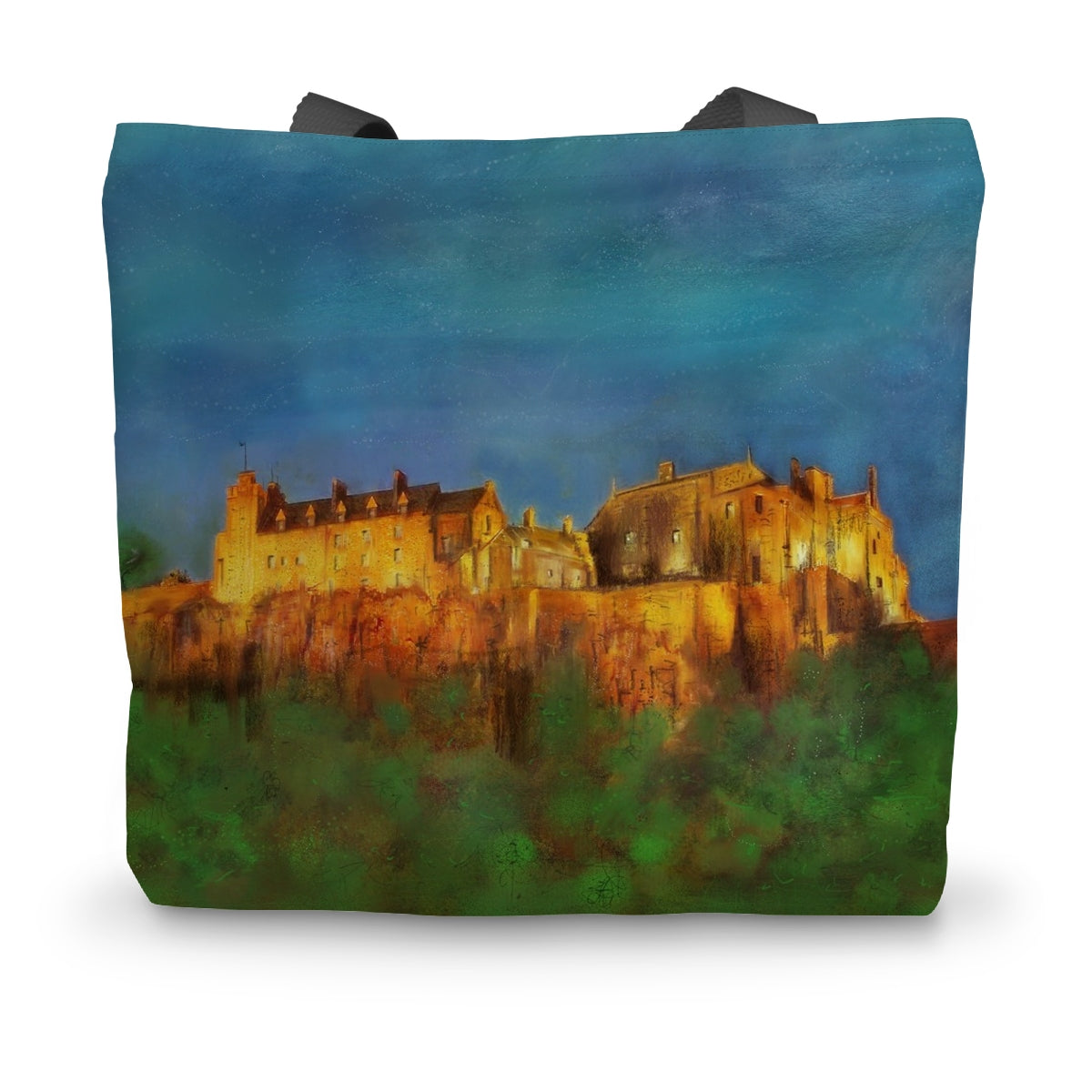 Stirling Castle Art Gifts Canvas Tote Bag-Bags-Historic & Iconic Scotland Art Gallery-14"x18.5"-Paintings, Prints, Homeware, Art Gifts From Scotland By Scottish Artist Kevin Hunter