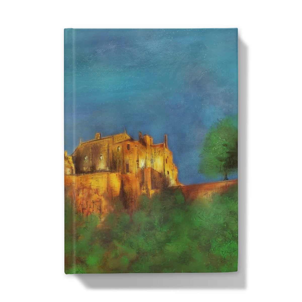 Stirling Castle Art Gifts Hardback Journal-Journals & Notebooks-Historic & Iconic Scotland Art Gallery-A5-Lined-Paintings, Prints, Homeware, Art Gifts From Scotland By Scottish Artist Kevin Hunter