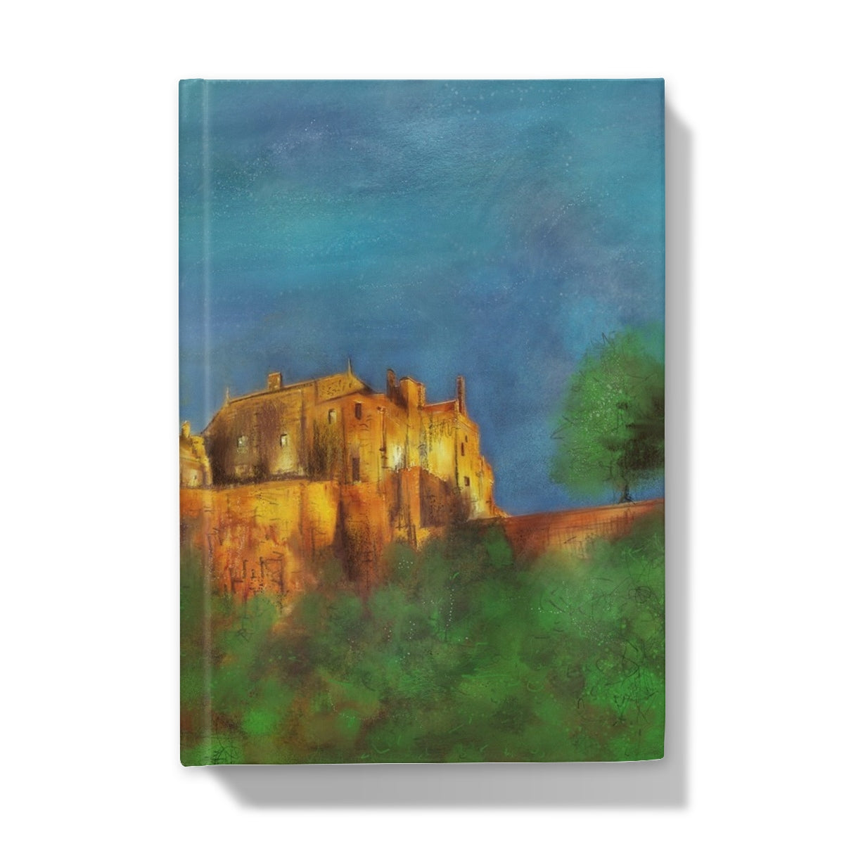 Stirling Castle Art Gifts Hardback Journal-Journals & Notebooks-Historic & Iconic Scotland Art Gallery-A4-Plain-Paintings, Prints, Homeware, Art Gifts From Scotland By Scottish Artist Kevin Hunter