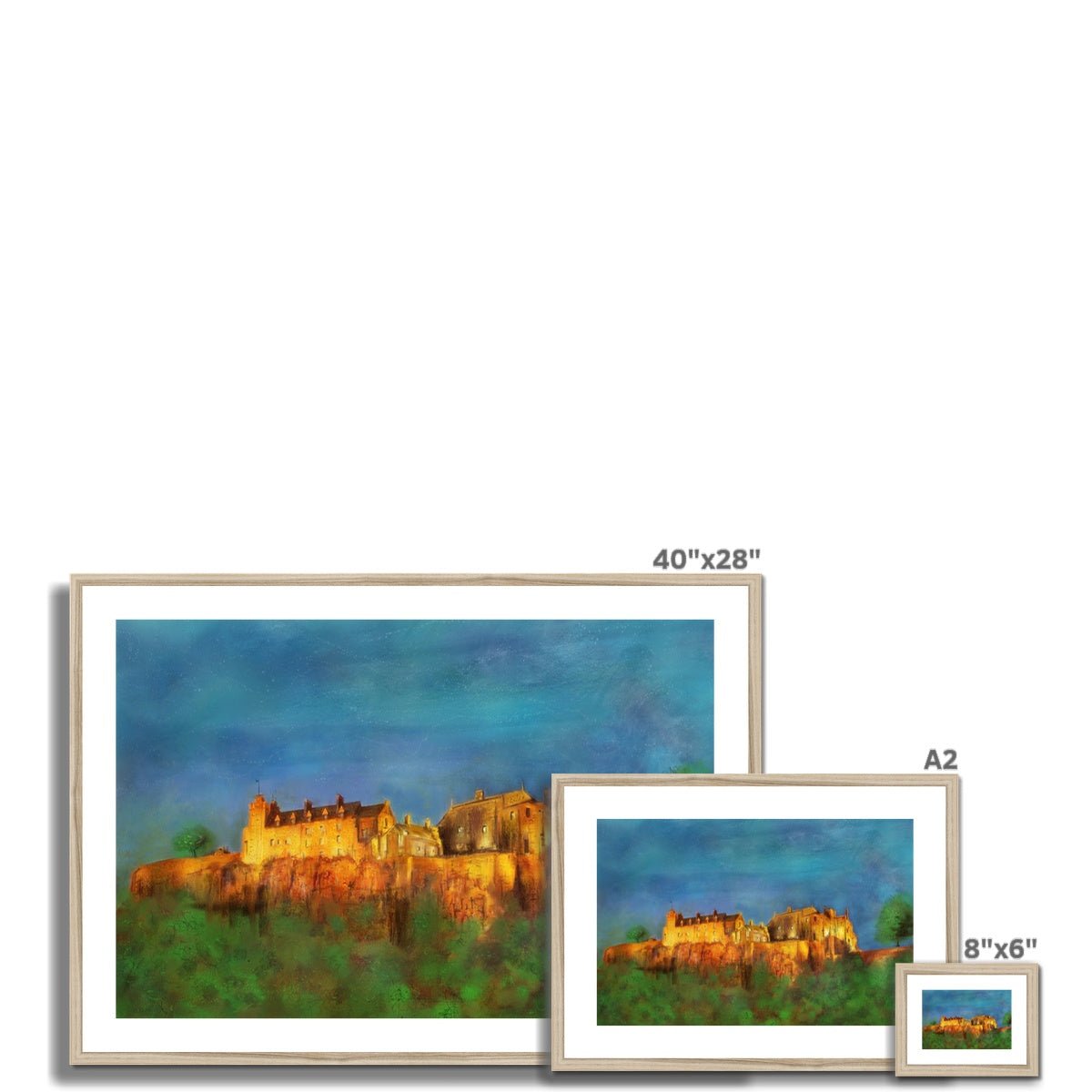 Stirling Castle Painting | Framed & Mounted Prints From Scotland