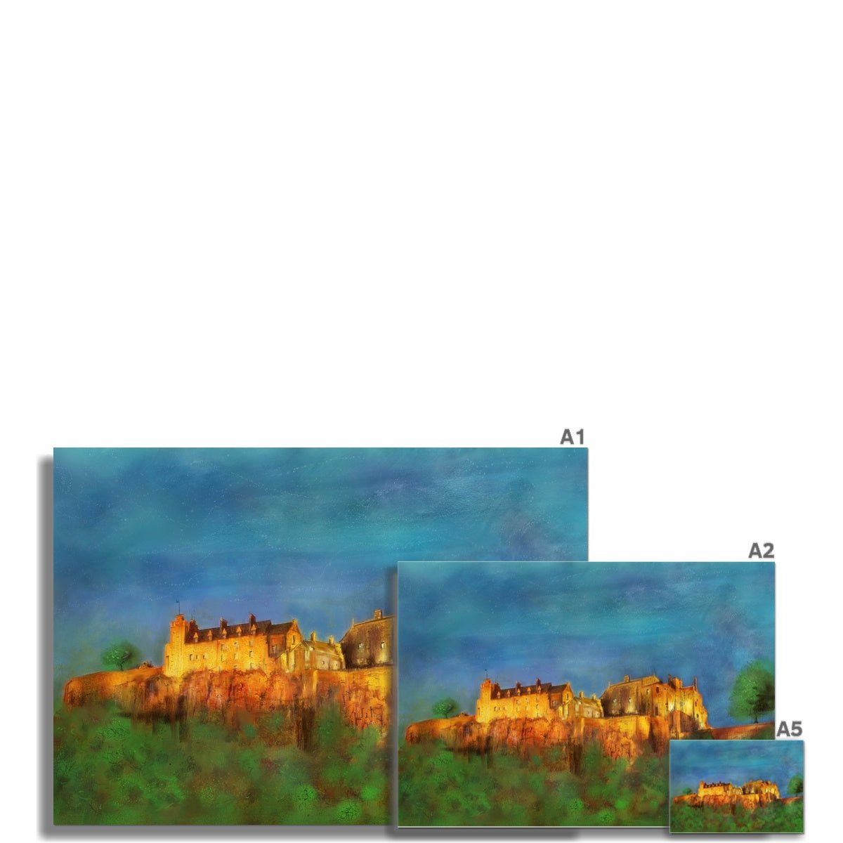 Stirling Castle Painting | Signed Art Prints From Scotland | By Scottish Artist Hunter