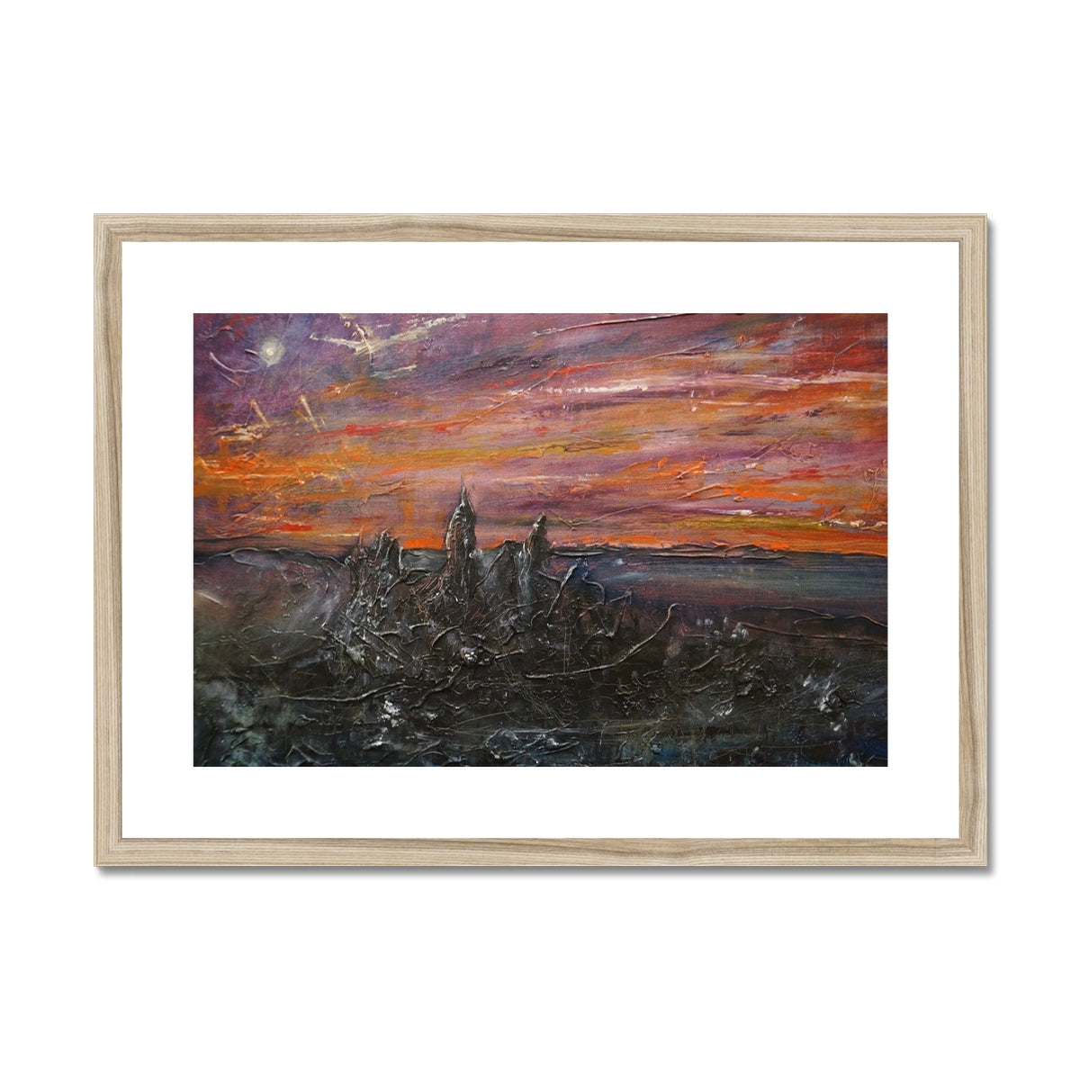 Storr Moonlight Skye Painting | Framed & Mounted Prints From Scotland