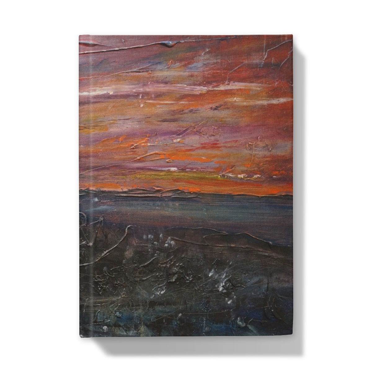 Storr Moonlight Skye journal with orange-purple abstract landscape cover