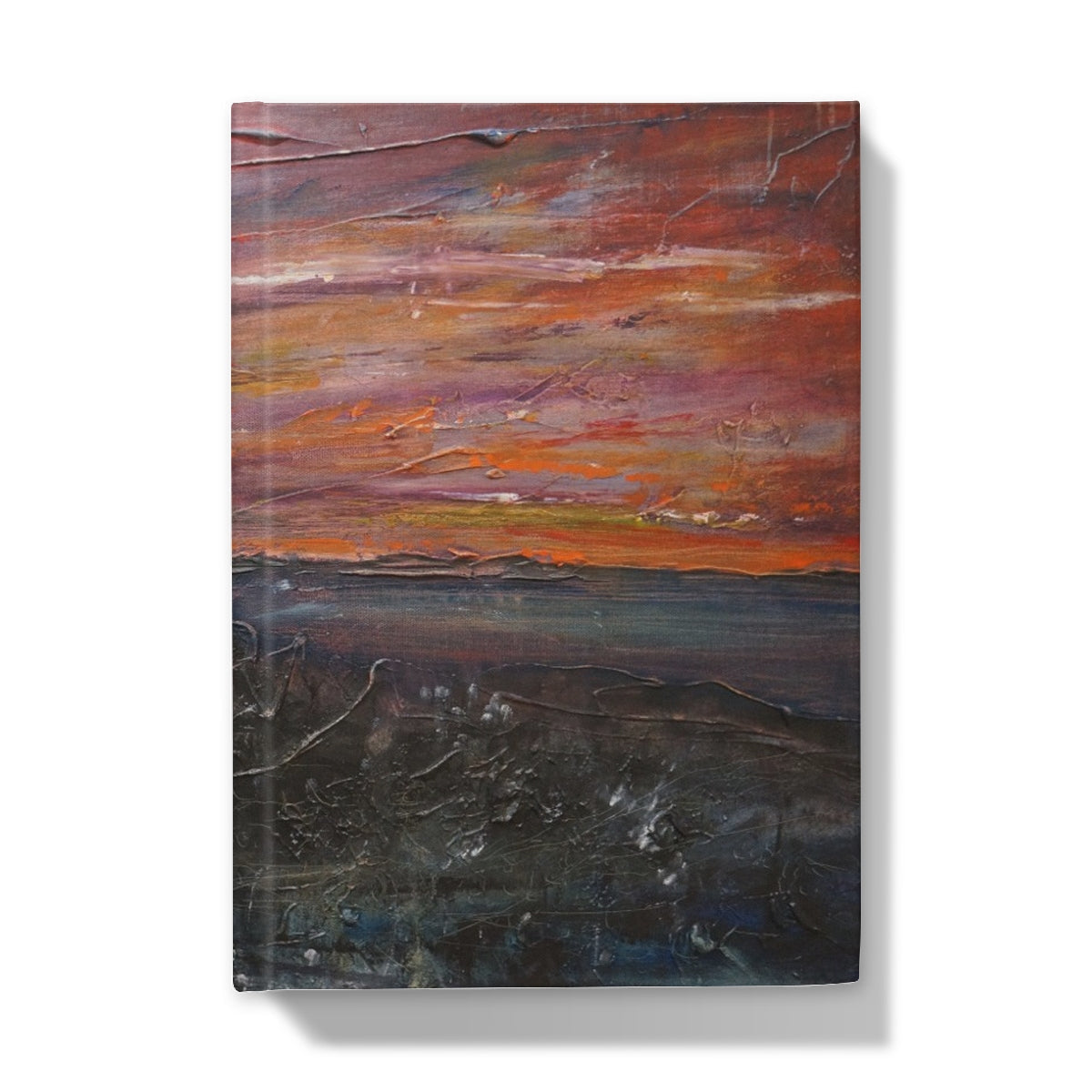Storr Moonlight Skye journal with orange-purple sky and dark waves