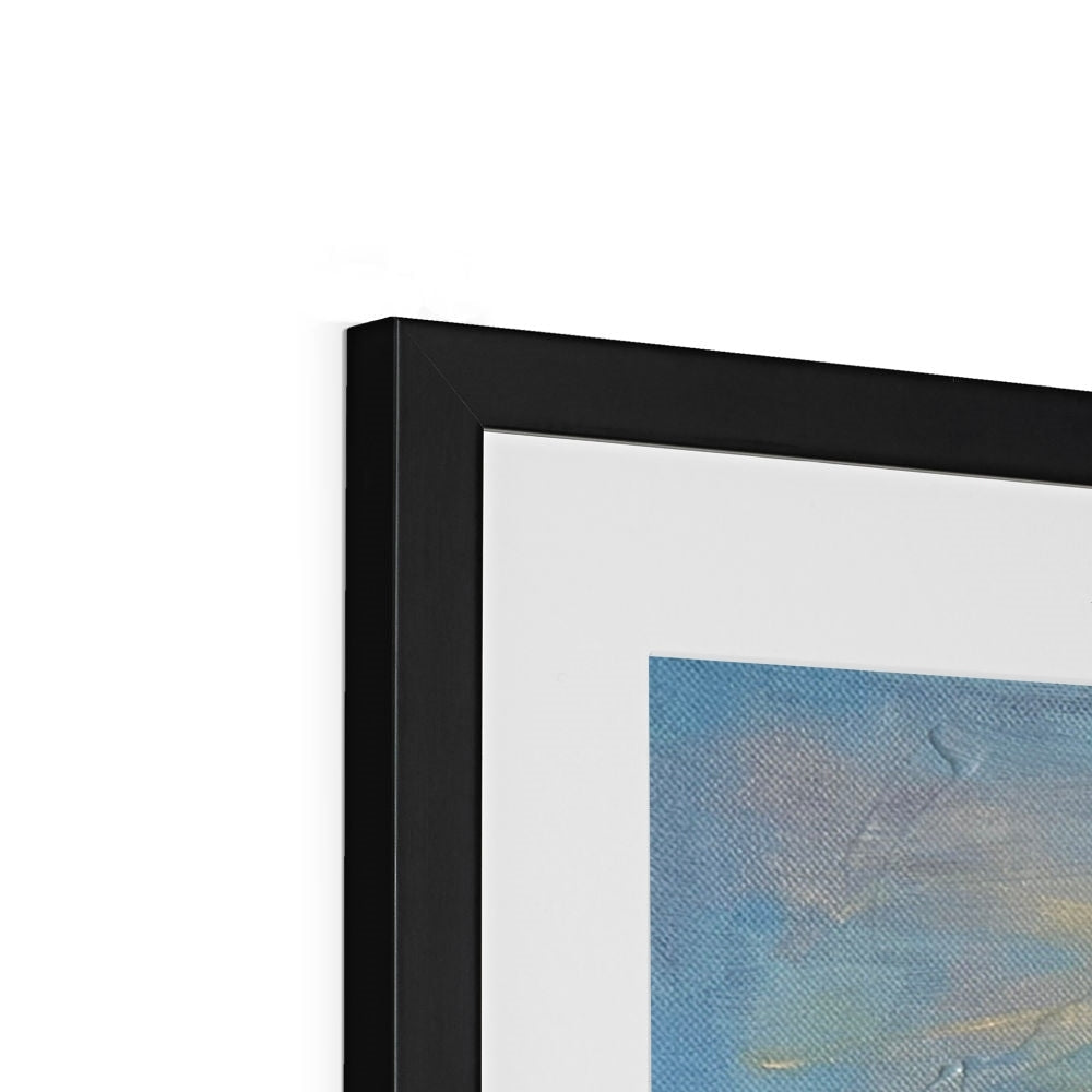 Black matte frame with abstract Summer In Edinburgh art print