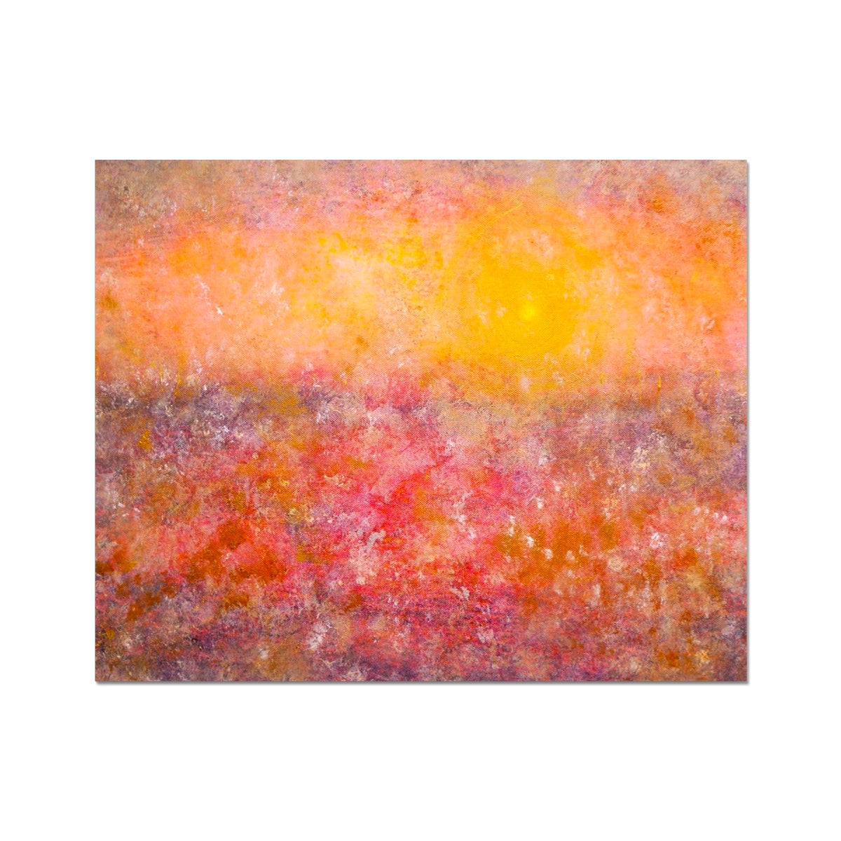 Sunrise Mist Horizon Abstract Painting | Artist Proof Collector Prints From Scotland-Artist Proof Collector Prints-Abstract & Impressionistic Art Gallery-20"x16"-Paintings, Prints, Homeware, Art Gifts From Scotland By Scottish Artist Kevin Hunter