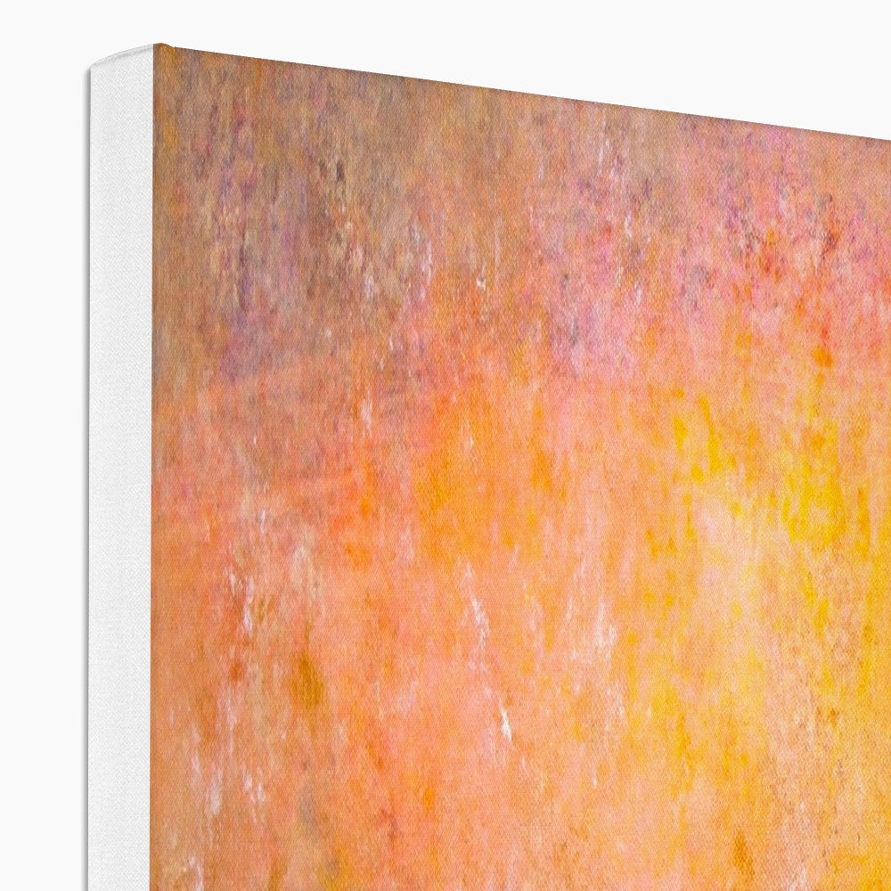 Sunrise Mist Horizon Abstract Painting | Canvas From Scotland-Contemporary Stretched Canvas Prints-Abstract & Impressionistic Art Gallery-Paintings, Prints, Homeware, Art Gifts From Scotland By Scottish Artist Kevin Hunter