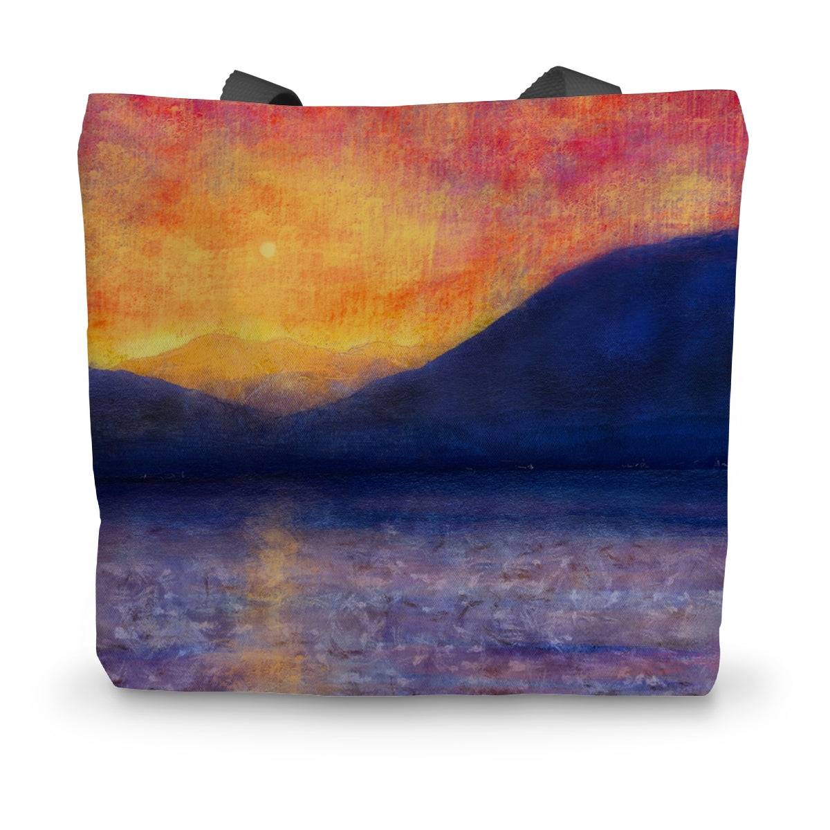 Sunset Approaching Mull Art Gifts Canvas Tote Bag-Bags-Hebridean Islands Art Gallery-14"x18.5"-Paintings, Prints, Homeware, Art Gifts From Scotland By Scottish Artist Kevin Hunter