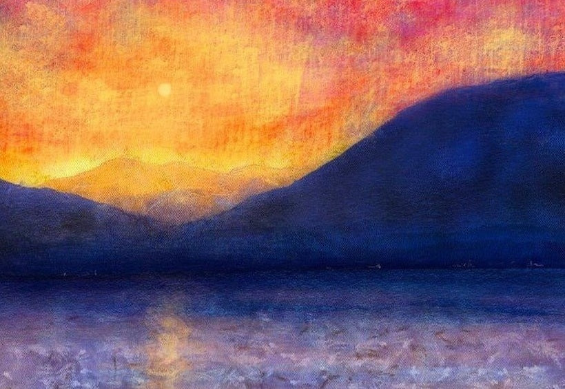 Sunset Approaching Mull Art Prints from my Hebridean Islands Art Gallery Collection