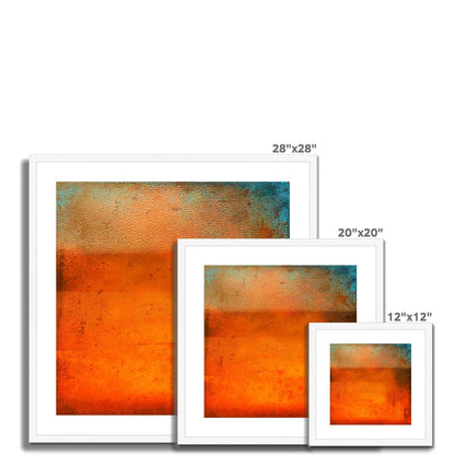 Sunset Horizon Abstract Painting | Framed &amp; Mounted Prints From Scotland