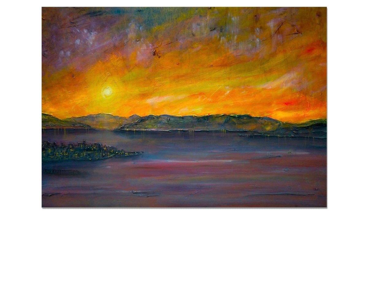 Sunset Over Gourock Art Prints from my River Clyde Art Gallery Collection