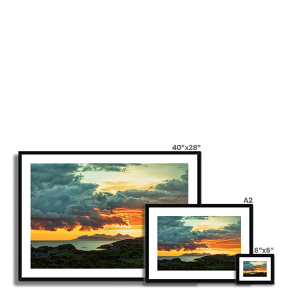 Sunset Over Skye From Ardtoe Scottish Landscape Photography | Framed &amp; Mounted Prints From Scotland