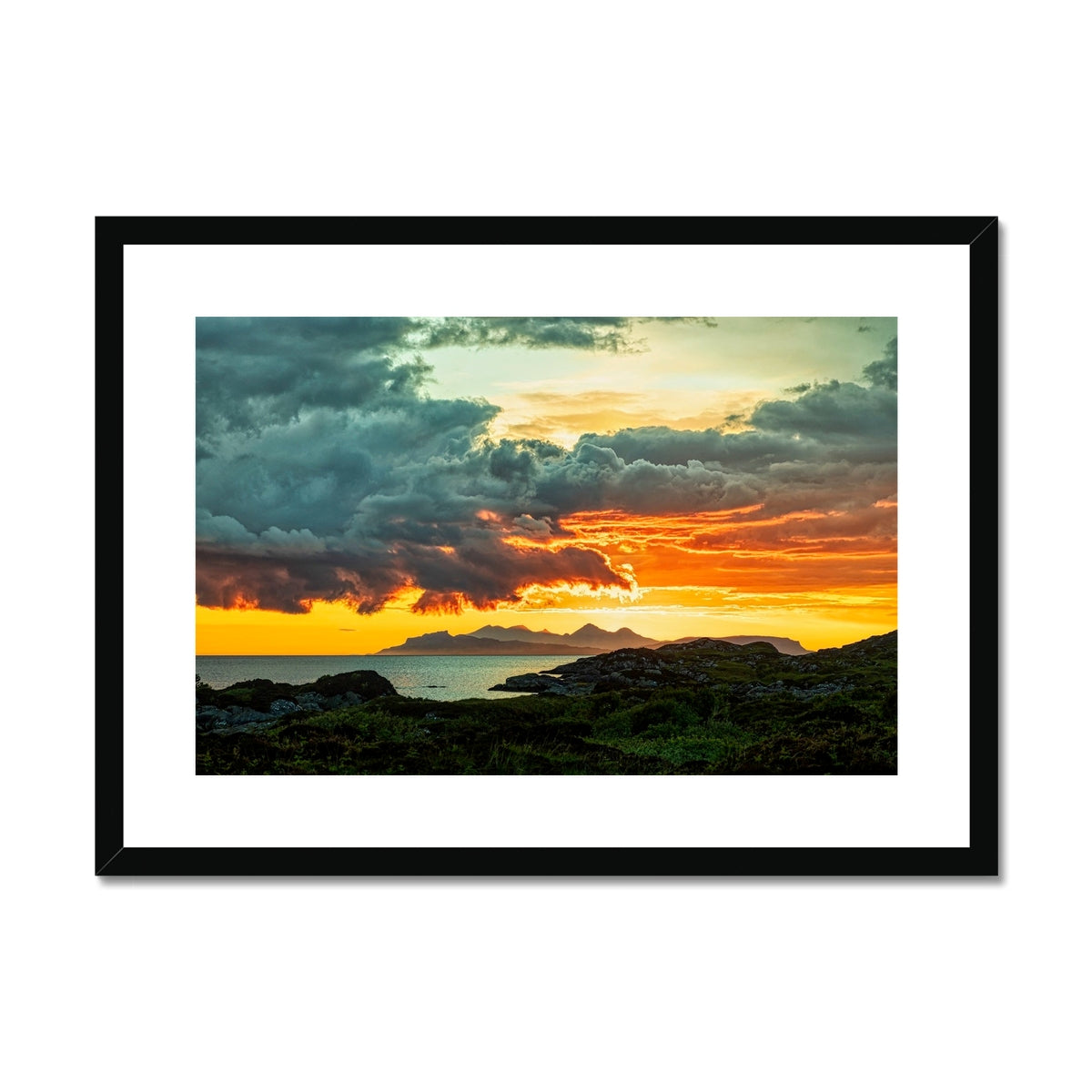 Sunset Over Skye From Ardtoe Scottish Landscape Photography | Framed & Mounted Prints From Scotland