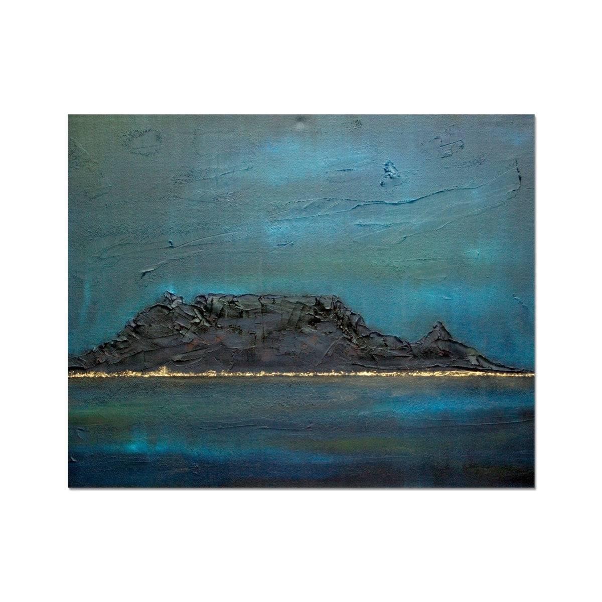 Table Mountain Dusk Painting | Artist Proof Collector Prints From Scotland-Artist Proof Collector Prints-World Art Gallery-20"x16"-Paintings, Prints, Homeware, Art Gifts From Scotland By Scottish Artist Kevin Hunter