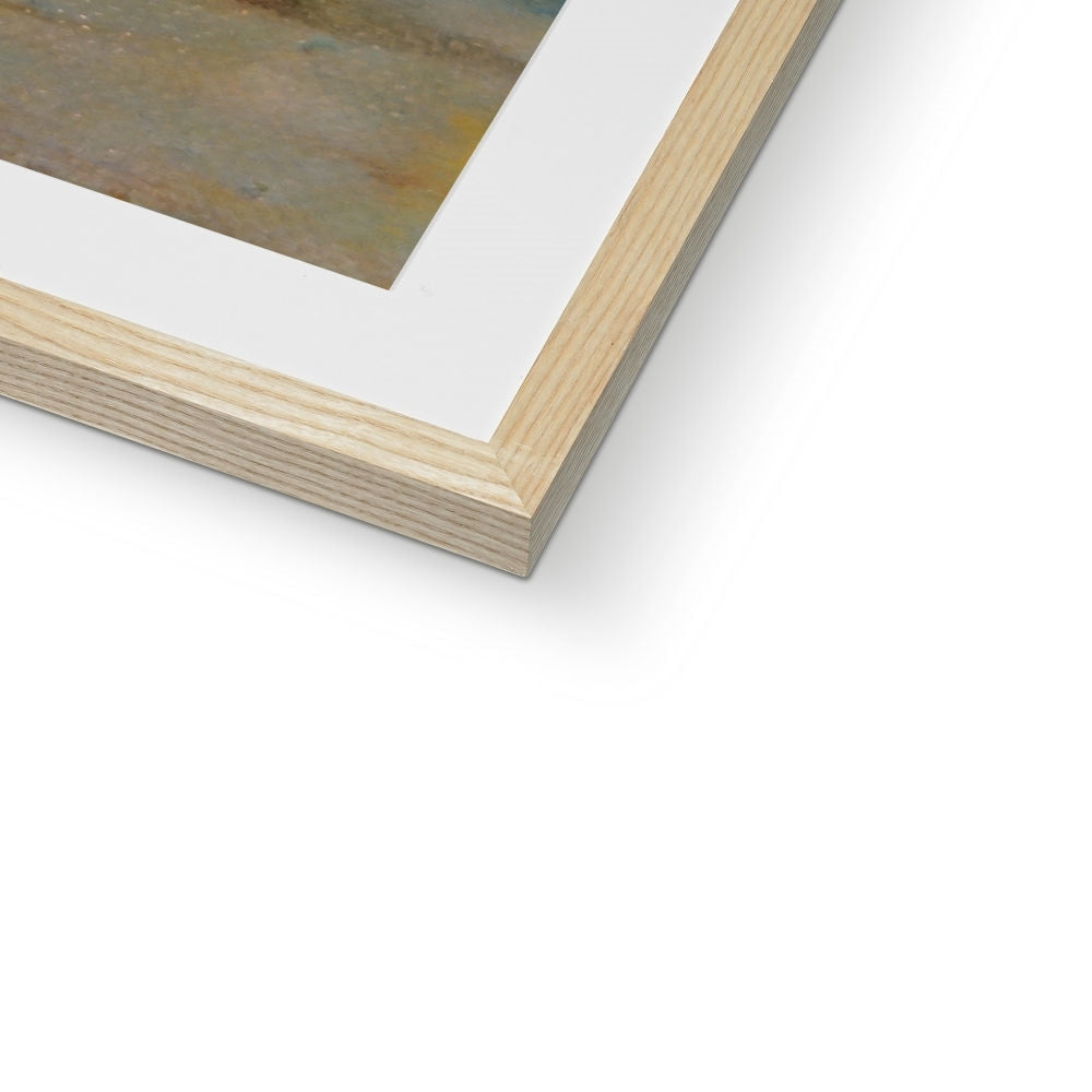 Light wooden frame with white matting for Talisker Bay Art Prints