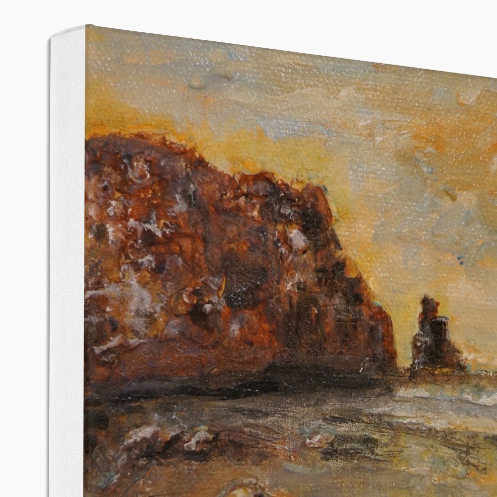 Talisker Bay Skye Painting | Canvas From Scotland-Contemporary Stretched Canvas Prints-Skye Art Gallery-Paintings, Prints, Homeware, Art Gifts From Scotland By Scottish Artist Kevin Hunter
